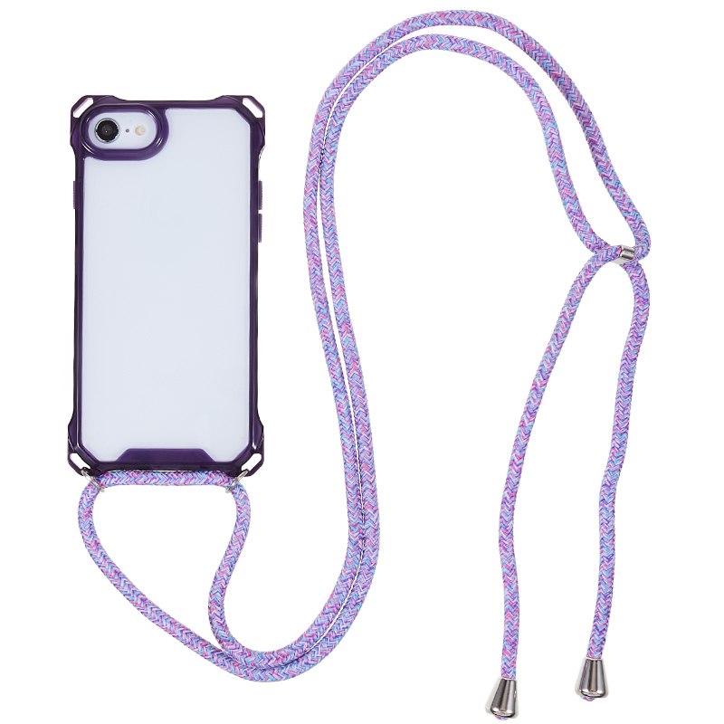 Für Iphone 7 / 8 / SE (2020) / SE (2022) Drop-proof-telefonkoffer Transparentes Acryl Zurück + Tpu-telefonabdeckung Mit Lanyard - Lila, iPhone 7 4.7 inch
Für Iphone 7 / 8 / SE (2020) / SE (2022) Drop-proof-telefonkoffer Transparentes Acryl Zurück + Tpu-telefonabdeckung Mit Lanyard - Lila, iPhone 7 4.7 inch