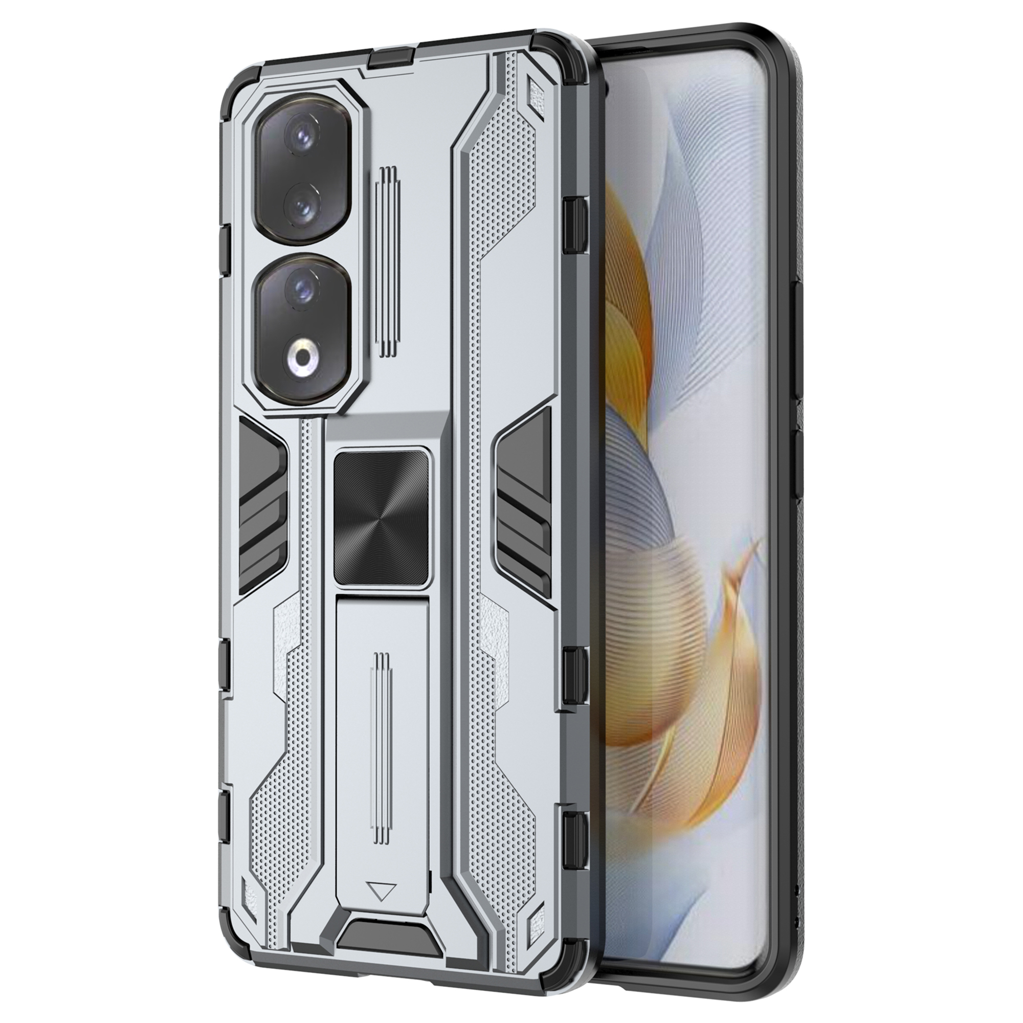 Für Honor 90 Pro Schockdelefonabdeckung Mit Kickstand Hard PC + Soft TPU -schutzhülle - Grau, Honor 90 Pro
Für Honor 90 Pro Schockdelefonabdeckung Mit Kickstand Hard PC + Soft TPU -schutzhülle - Grau, Honor 90 Pro