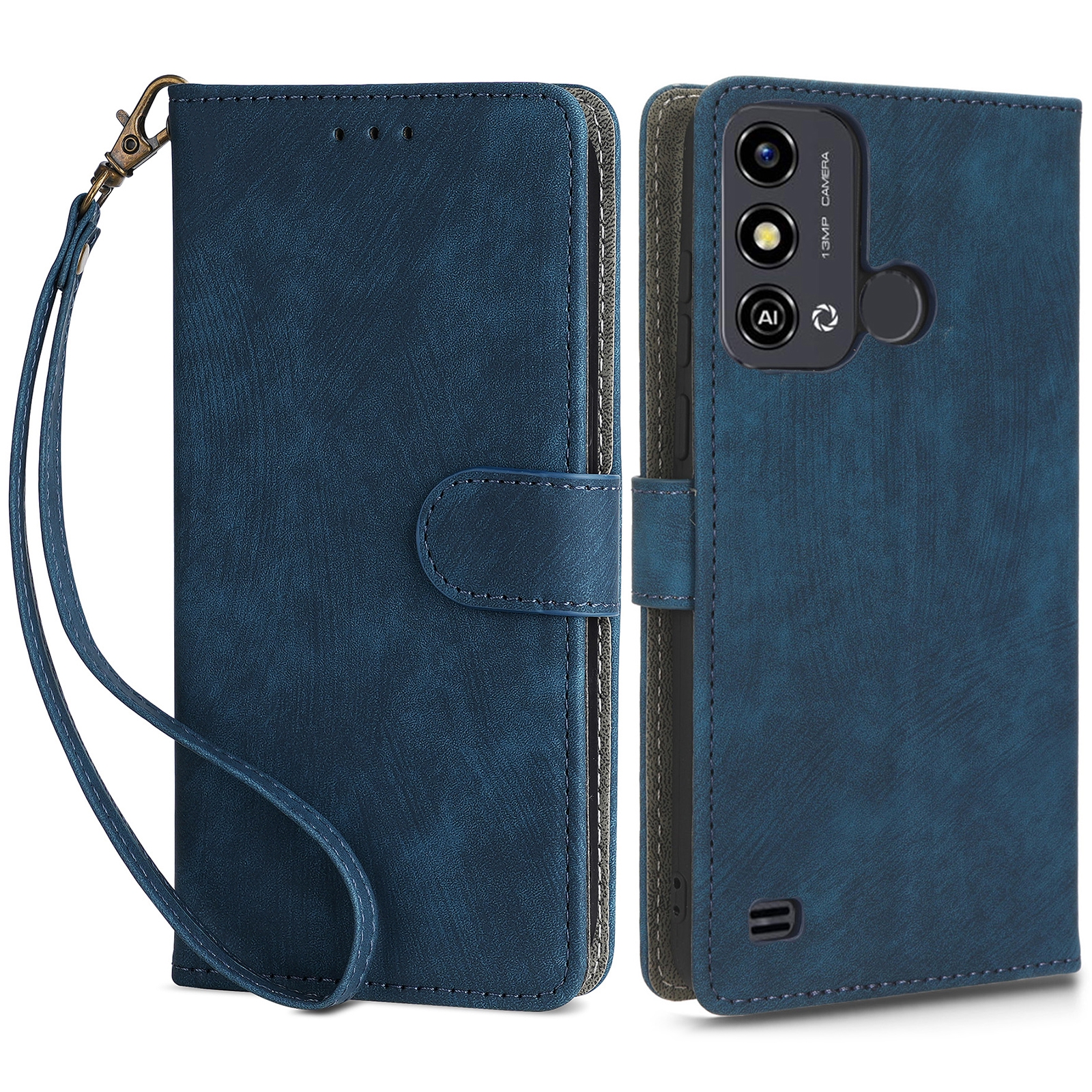 Smartphone -abdeckung Für ZTE Blade A53 RFID Blocking Wallet PU Lederständer Telefonhülle Mit Riemen - Blau, ZTE Blade A53
Smartphone -abdeckung Für ZTE Blade A53 RFID Blocking Wallet PU Lederständer Telefonhülle Mit Riemen - Blau, ZTE Blade A53