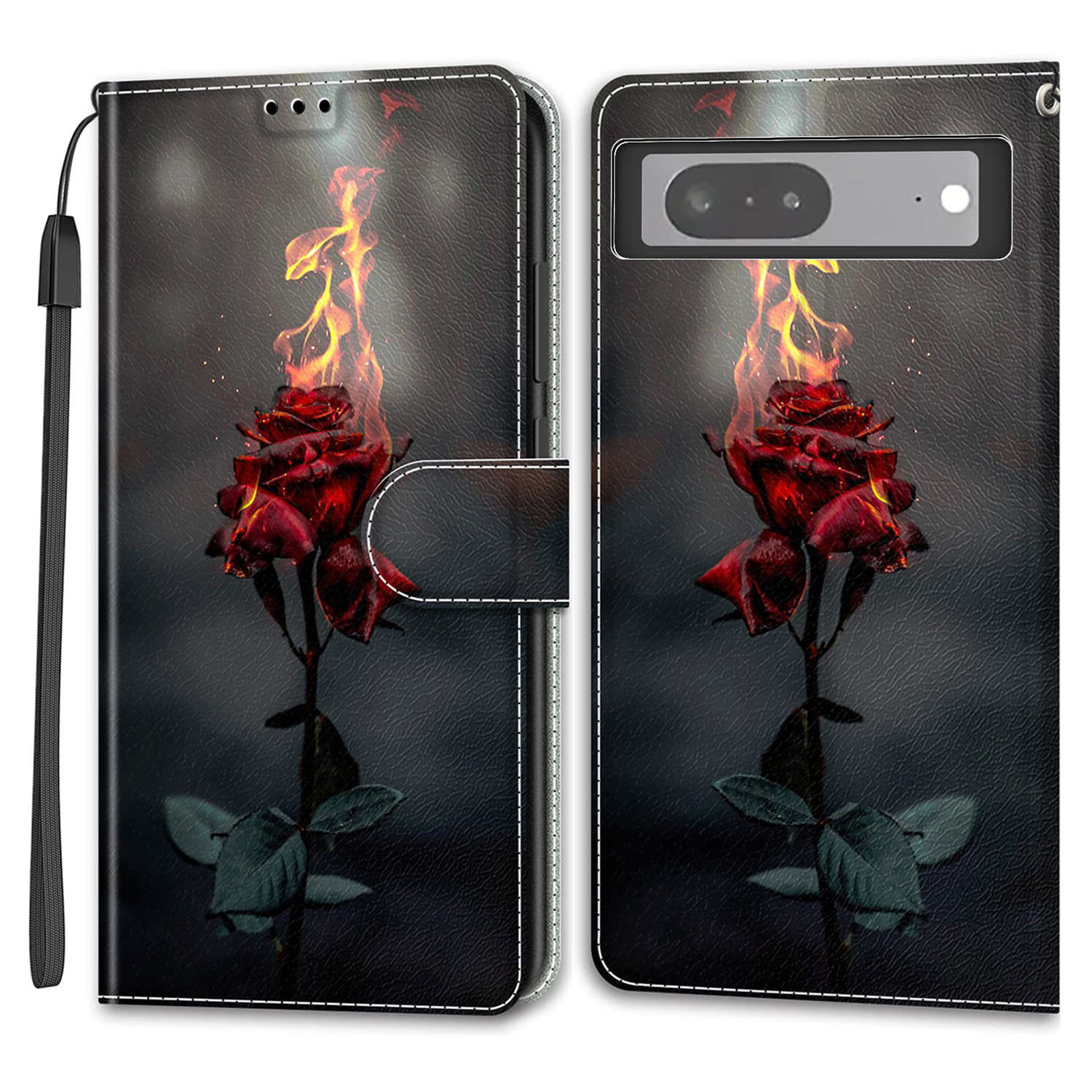Kartensteckplätze Lederhülle Für Google Pixel 7 5G Muster Gedrucktes Stand Telefonabdeckung Mit Riemen - Feuer Rose, Google Pixel 7 5G
Kartensteckplätze Lederhülle Für Google Pixel 7 5G Muster Gedrucktes Stand Telefonabdeckung Mit Riemen - Feuer Rose, Google Pixel 7 5G