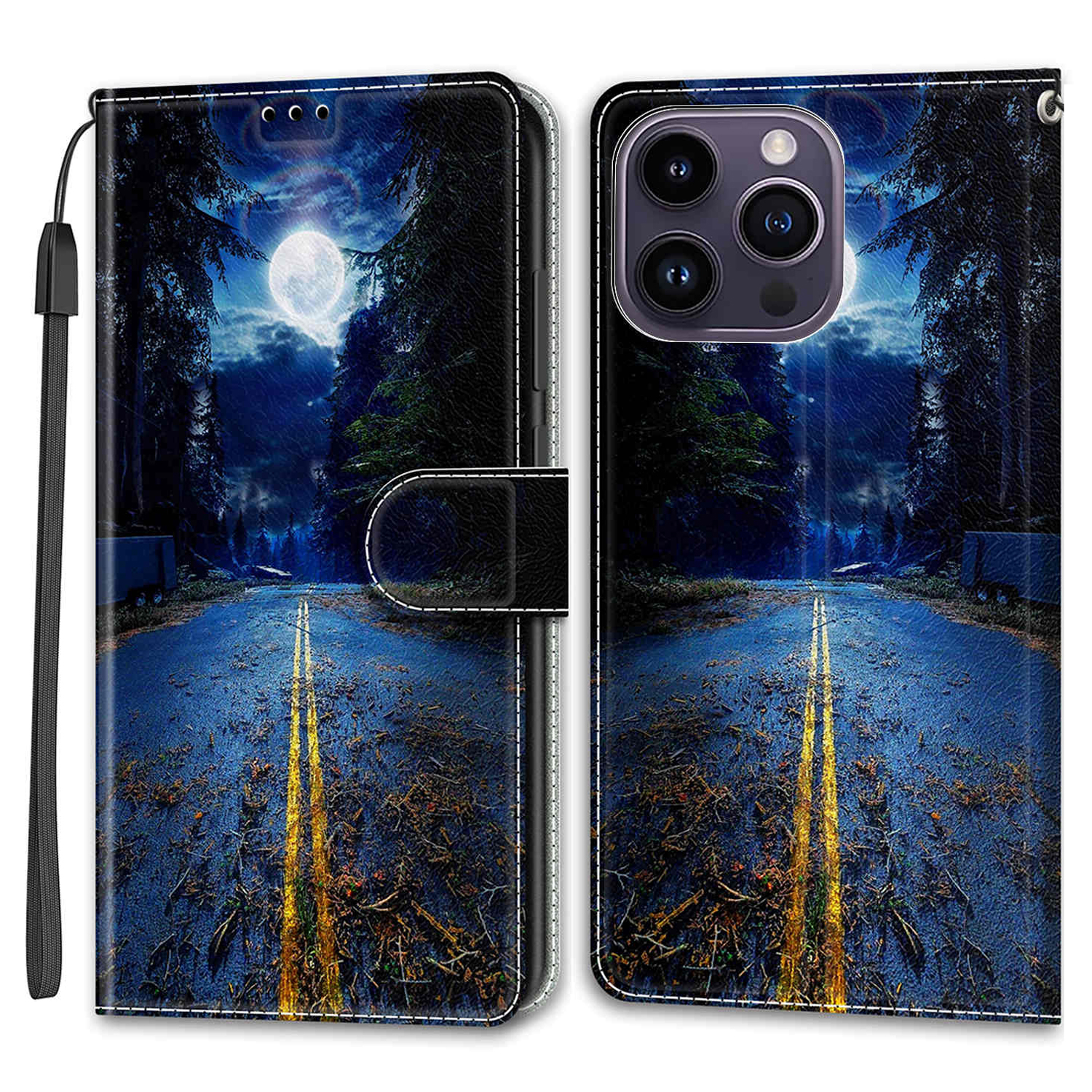 Für Das Iphone 14 Pro Max Muster Bedruckte Leder -phone -hülle -kartenhalter Flip Ständer Cover - Nachtstraße / Mond, iPhone 14 Pro Max
Für Das Iphone 14 Pro Max Muster Bedruckte Leder -phone -hülle -kartenhalter Flip Ständer Cover - Nachtstraße / Mond, iPhone 14 Pro Max
