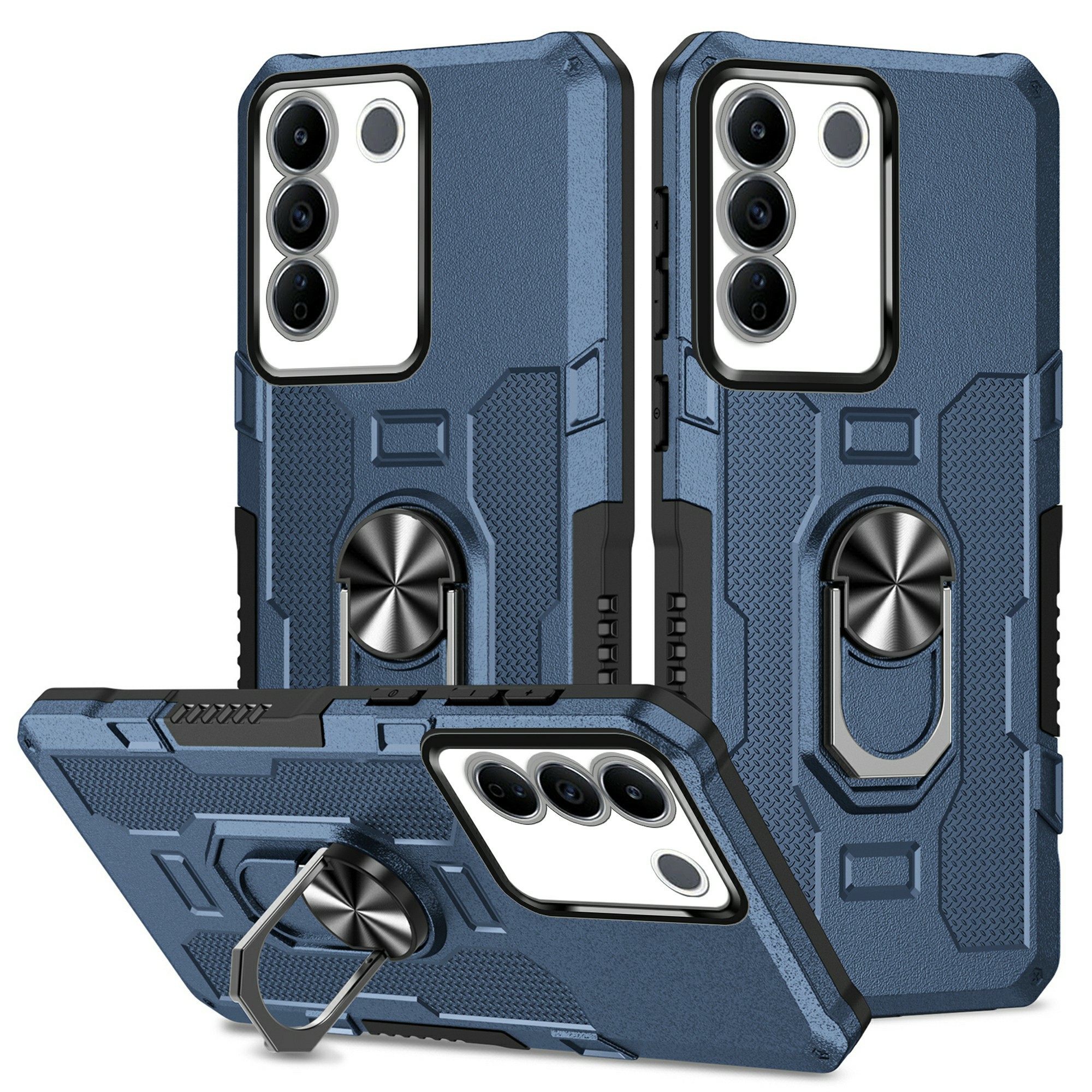 Für Vivo V27 5G PC + TPU Schockdeliedelie -hülle Ring Kickstand Rugged Cover - Blau, vivo V27 5G
Für Vivo V27 5G PC + TPU Schockdeliedelie -hülle Ring Kickstand Rugged Cover - Blau, vivo V27 5G