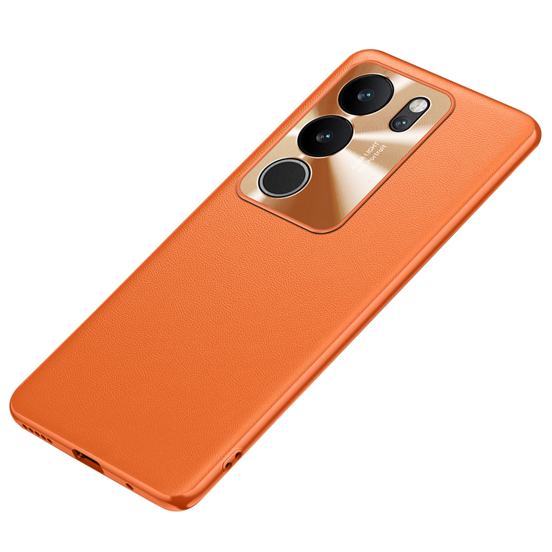 Für Vivo S17 Pro 5G Metall Lens Protection Phone Hülle PU -lederschicht TPU + PC -telefonabdeckung - Orange, vivo S17 Pro 5G
Für Vivo S17 Pro 5G Metall Lens Protection Phone Hülle PU -lederschicht TPU + PC -telefonabdeckung - Orange, vivo S17 Pro 5G