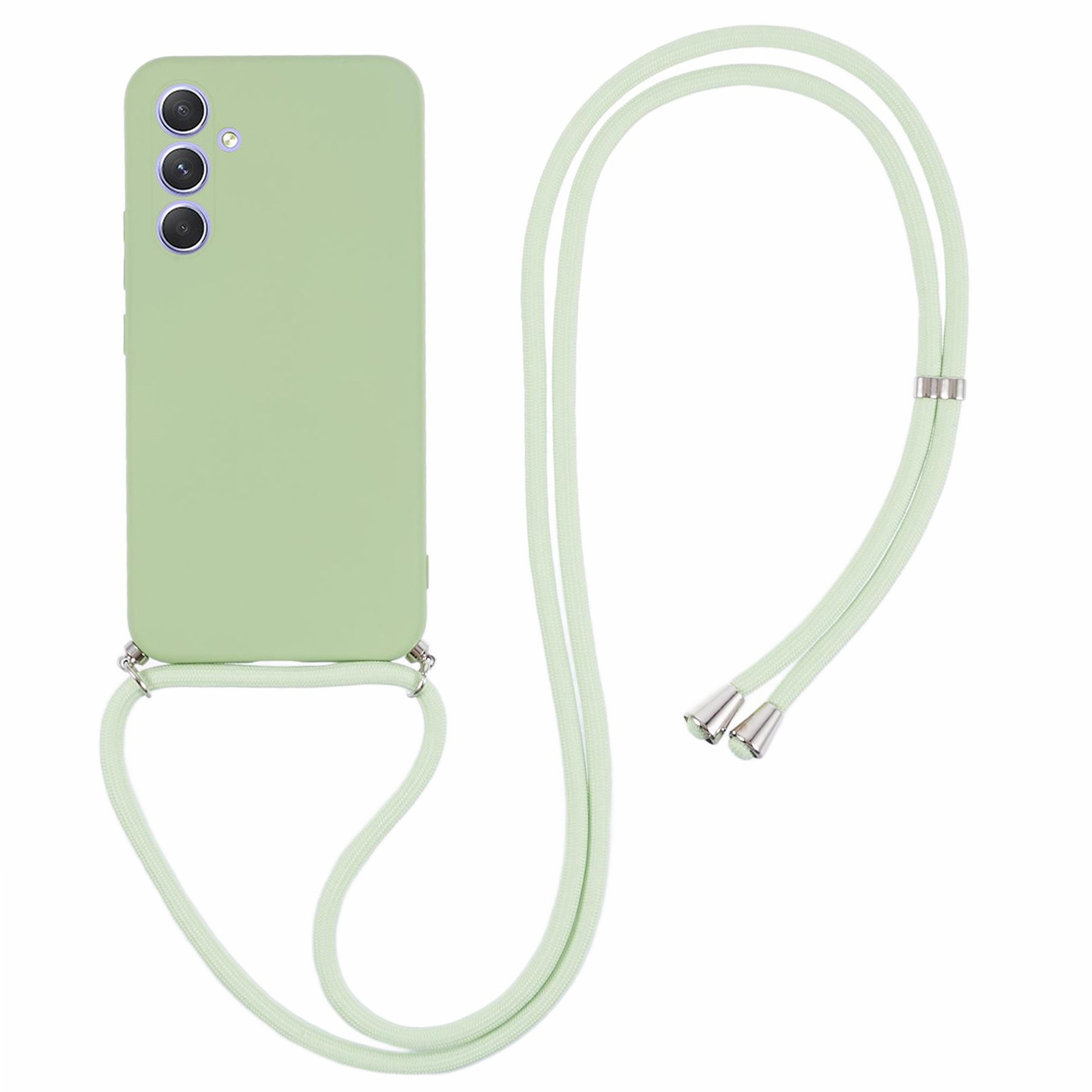 Für Samsung Galaxy A54 5G TPU -hülle Faserfaserabdeckung Mit Langem Lanyard - Matcha Green, Galaxy A54 5G
Für Samsung Galaxy A54 5G TPU -hülle Faserfaserabdeckung Mit Langem Lanyard - Matcha Green, Galaxy A54 5G