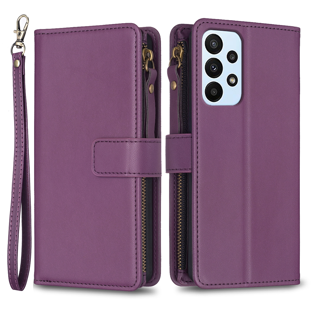 BF Style-19 Für Samsung Galaxy A53 5G Ständer Brieftasche Telefonhülle PU Lederabdeckung Mit Reißverschluss Intasche - Dunkelviolett, Samsung Galaxy A53 5G
BF Style-19 Für Samsung Galaxy A53 5G Ständer Brieftasche Telefonhülle PU Lederabdeckung Mit Reißverschluss Intasche - Dunkelviolett, Samsung Galaxy A53 5G