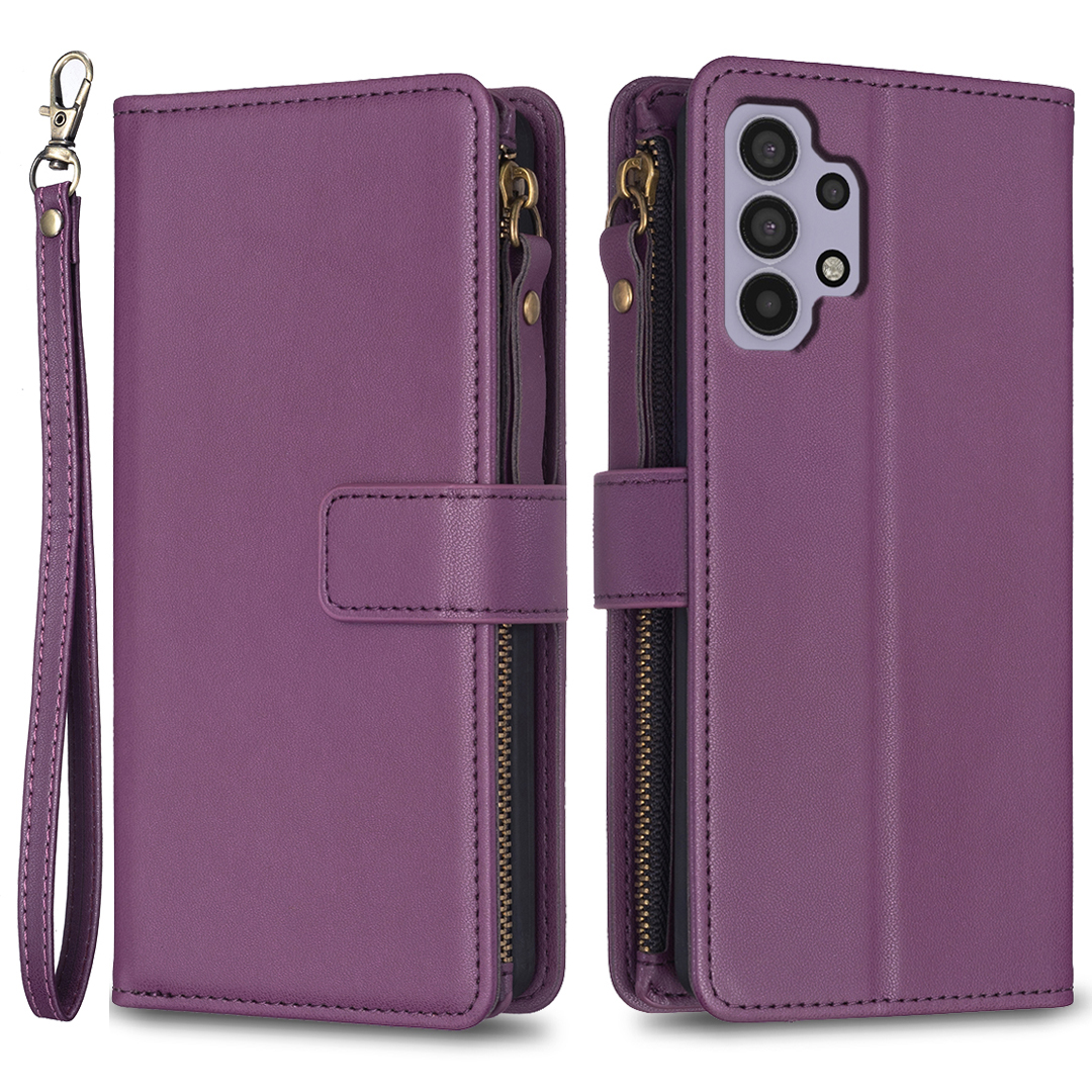 BF Style-19 Für Samsung Galaxy A32 5G / M32 5G Reißverschluss Pocket Phone Cover PU Lederständer Telefon Brieftasche Hülle - Dunkelviolett, Galaxy A32 5G
BF Style-19 Für Samsung Galaxy A32 5G / M32 5G Reißverschluss Pocket Phone Cover PU Lederständer Telefon Brieftasche Hülle - Dunkelviolett, Galaxy A32 5G