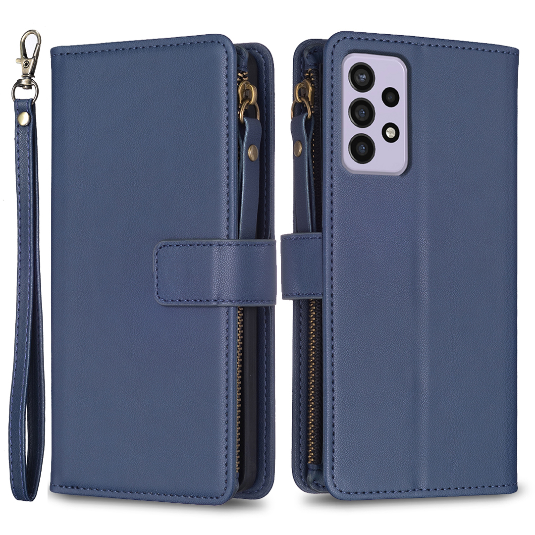 BF Style-19 Für Samsung Galaxy A33 5G Telefon Lederhülle Reißverschluss Pocket Telefonabdeckung Mit Stand Wallet - Blau, Samsung Galaxy A33 5G
BF Style-19 Für Samsung Galaxy A33 5G Telefon Lederhülle Reißverschluss Pocket Telefonabdeckung Mit Stand Wallet - Blau, Samsung Galaxy A33 5G