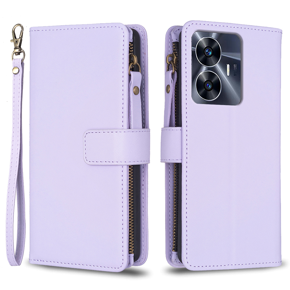 BF Style-19 Für Realme C55 Solid Color Leder Phone Hülle Reißverschluss in Taschenwallet Ständer Cover - Lila, Realme C55
BF Style-19 Für Realme C55 Solid Color Leder Phone Hülle Reißverschluss in Taschenwallet Ständer Cover - Lila, Realme C55