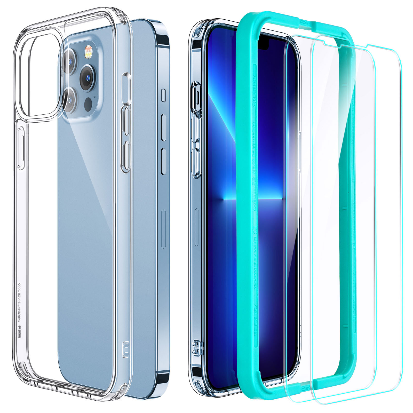 ESR Für Iphone 13 Pro Max Clear Phone Case PC+TPU Hybrid -stoßdicht Mit Temperaturem Glafilm+installationsrahmen, iPhone 13 Pro Max
ESR Für Iphone 13 Pro Max Clear Phone Case PC+TPU Hybrid -stoßdicht Mit Temperaturem Glafilm+installationsrahmen, iPhone 13 Pro Max