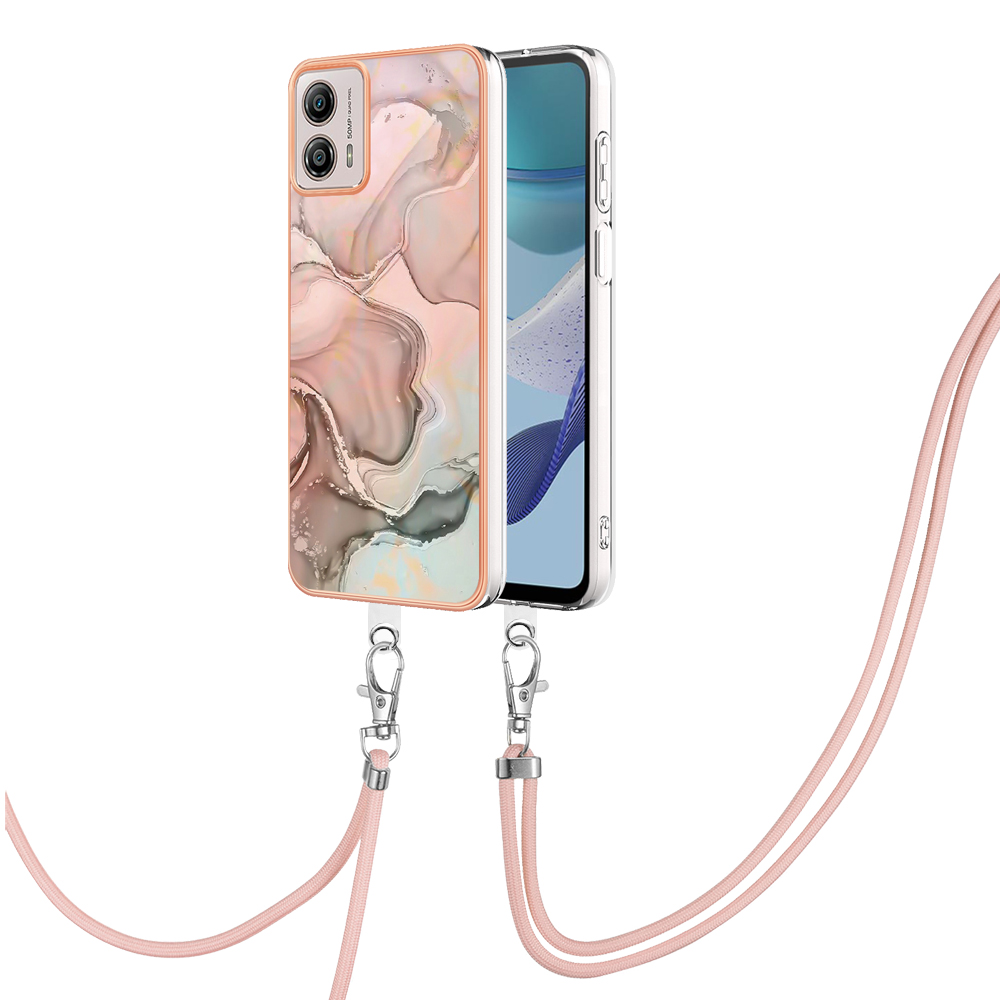 YB IMD Series-18 Style E Für Motorola Moto G53 5G / G13 4G Telefonkoffer 2,0 mm TPU Marmormuster Elektroplattenabdeckung Mit Lanyard - Rosa, Motorola Moto G53 5G
YB IMD Series-18 Style E Für Motorola Moto G53 5G / G13 4G Telefonkoffer 2,0 mm TPU Marmormuster Elektroplattenabdeckung Mit Lanyard - Rosa, Motorola Moto G53 5G