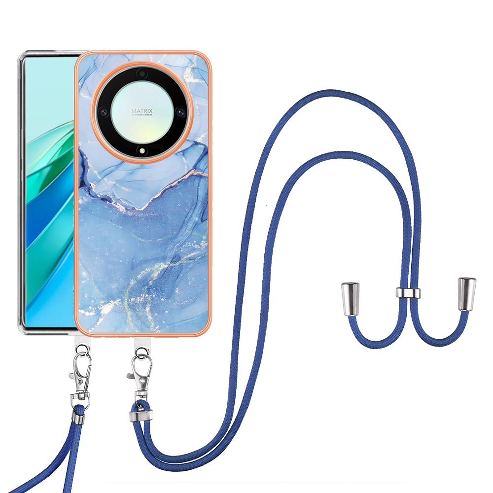 YB IMD Series-18 Style E Elektroplatten Telefonhülle Für Honor X9a 5g / Magic5 Lite 5g, 2,0 mm TPU Marmormuster Cover Mit Lanyard - Blau, Honor X9a 5G
YB IMD Series-18 Style E Elektroplatten Telefonhülle Für Honor X9a 5g / Magic5 Lite 5g, 2,0 mm TPU Marmormuster Cover Mit Lanyard - Blau, Honor X9a 5G