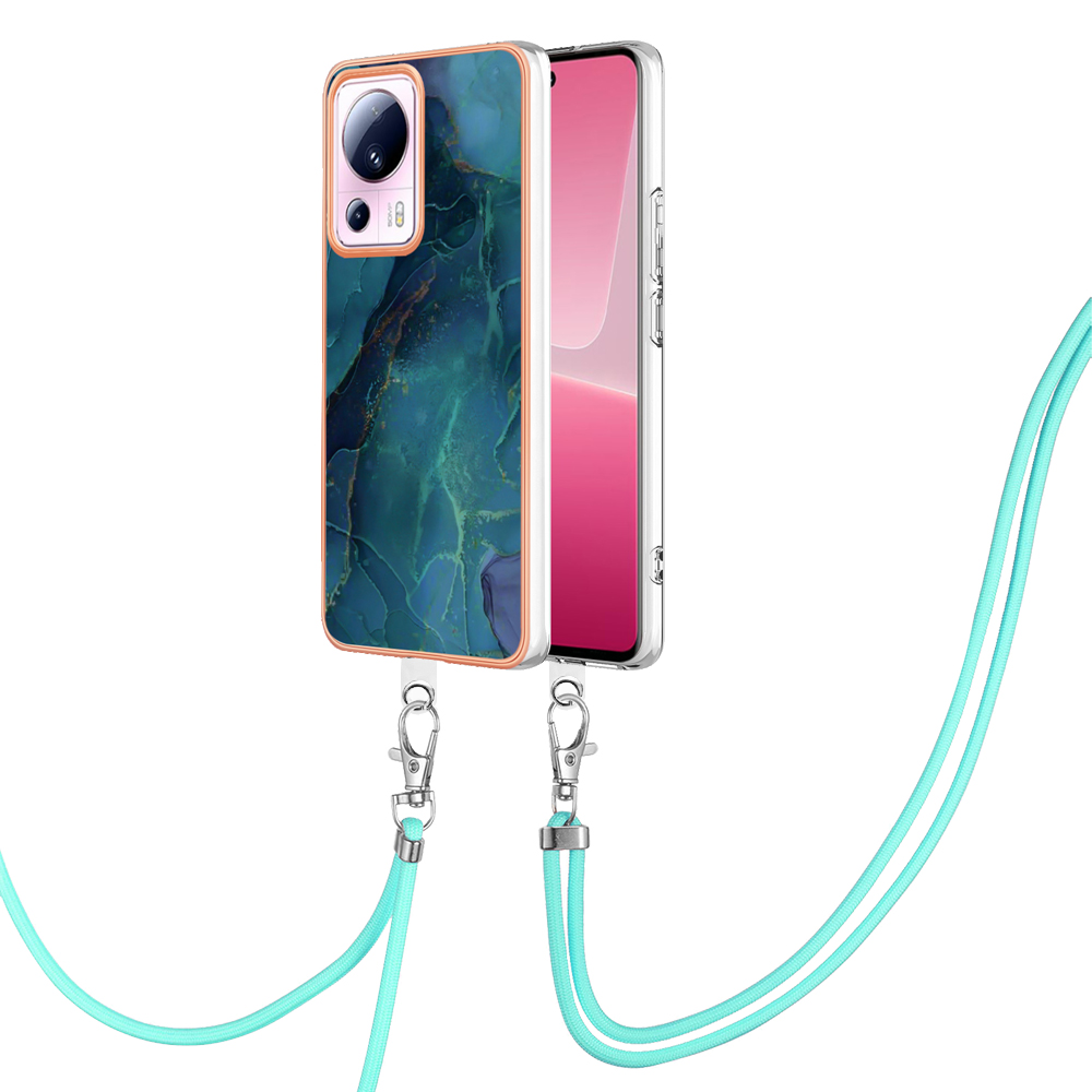 YB IMD Series-18 Style E Marble Muster Fall Für Xiaomi 13 Lite / Civi 2 5g, 2,0 mm TPU -elektroplattenabdeckung Mit Lanyard - Grün, Xiaomi 13 Lite
YB IMD Series-18 Style E Marble Muster Fall Für Xiaomi 13 Lite / Civi 2 5g, 2,0 mm TPU -elektroplattenabdeckung Mit Lanyard - Grün, Xiaomi 13 Lite