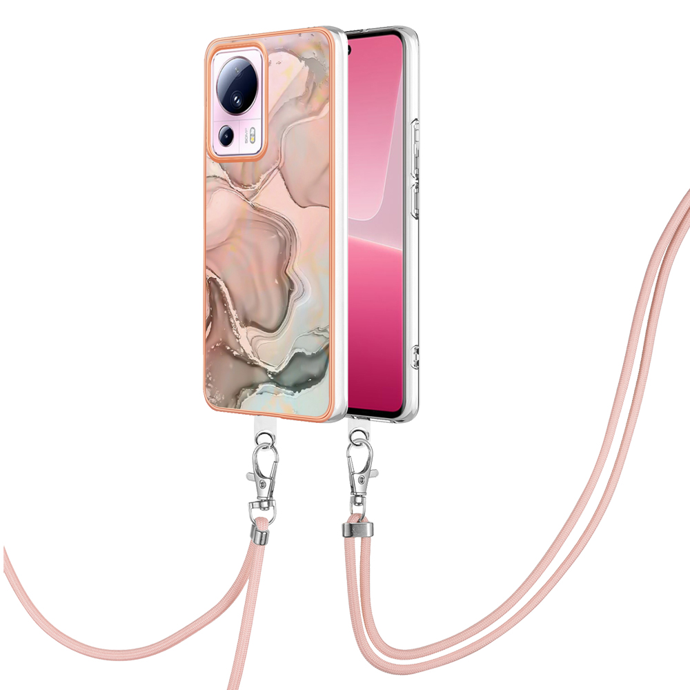 YB IMD Series-18 Style E Marble Muster Fall Für Xiaomi 13 Lite / Civi 2 5g, 2,0 mm TPU -elektroplattenabdeckung Mit Lanyard - Rosa, Xiaomi 13 Lite
YB IMD Series-18 Style E Marble Muster Fall Für Xiaomi 13 Lite / Civi 2 5g, 2,0 mm TPU -elektroplattenabdeckung Mit Lanyard - Rosa, Xiaomi 13 Lite