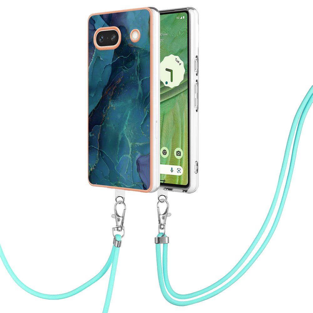 YB IMD Series-18 Style E Für Google Pixel 7a Marmormuster Elektroplating 2,0 mm Tpu-stoßdämpfung Telefonabdeckung Mit Lanyard - Grün, Google Pixel 7a
YB IMD Series-18 Style E Für Google Pixel 7a Marmormuster Elektroplating 2,0 mm Tpu-stoßdämpfung Telefonabdeckung Mit Lanyard - Grün, Google Pixel 7a