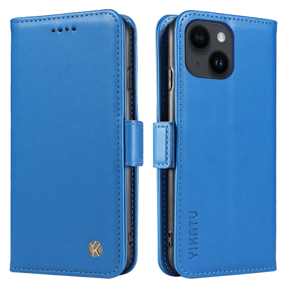 Yikatu YK-003 Lederschale Für Iphone 15 Plus Magnetic Clasp Wallet Stand Phone Deckung - Himmelblau, iPhone 15 Plus
Yikatu YK-003 Lederschale Für Iphone 15 Plus Magnetic Clasp Wallet Stand Phone Deckung - Himmelblau, iPhone 15 Plus