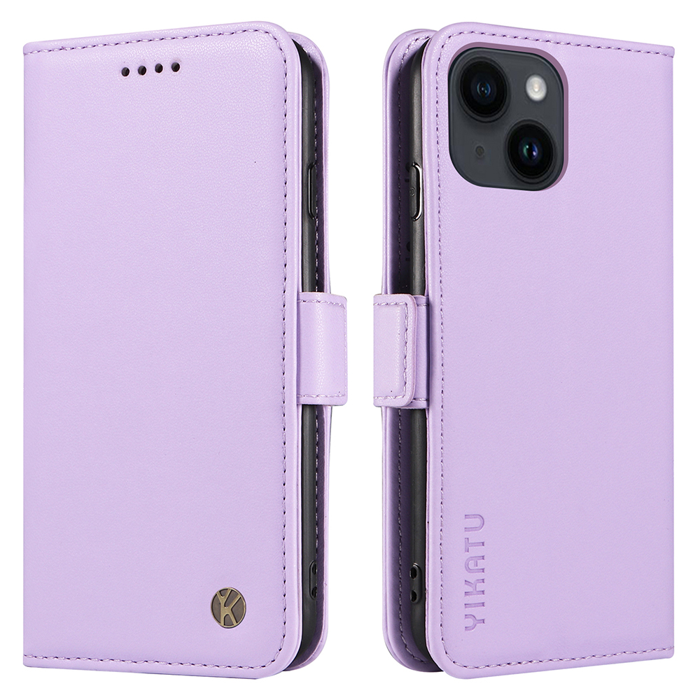 Yikatu YK-003 Lederschale Für Iphone 15 Plus Magnetic Clasp Wallet Stand Phone Deckung - Helles Lila, iPhone 15 Plus
Yikatu YK-003 Lederschale Für Iphone 15 Plus Magnetic Clasp Wallet Stand Phone Deckung - Helles Lila, iPhone 15 Plus