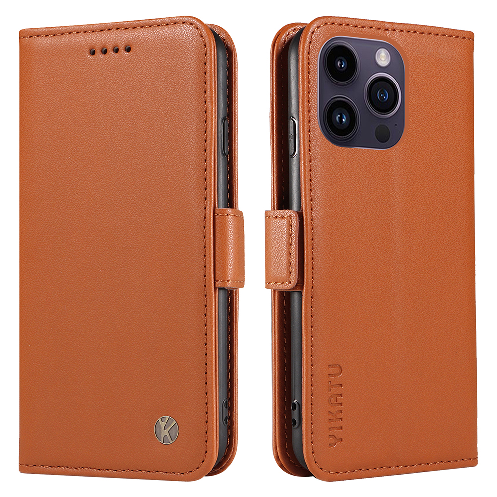 Yikatu YK-003 Für Iphone 15 Pro pu Leder Magnetic Clasp Phone Hülle Anti-drop-brieftaschen-ständer Cover - Braun, iPhone 15 Pro
Yikatu YK-003 Für Iphone 15 Pro pu Leder Magnetic Clasp Phone Hülle Anti-drop-brieftaschen-ständer Cover - Braun, iPhone 15 Pro