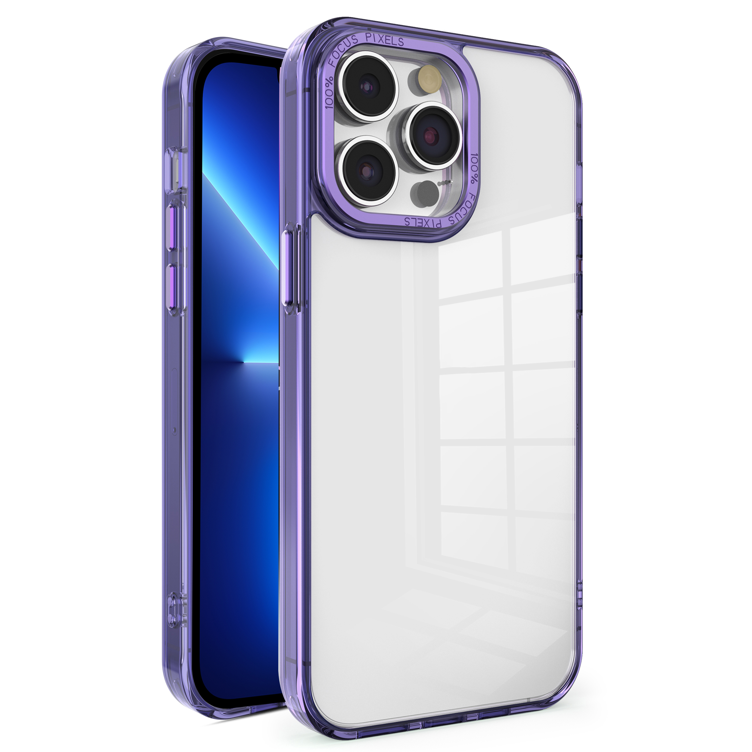 Für Das Iphone 13 Pro Max Crystal Series Rückdeckabdeckung Drop Proof Transparent PC+TPU -telefonhülle - Lila, iPhone 13 Pro Max
Für Das Iphone 13 Pro Max Crystal Series Rückdeckabdeckung Drop Proof Transparent PC+TPU -telefonhülle - Lila, iPhone 13 Pro Max