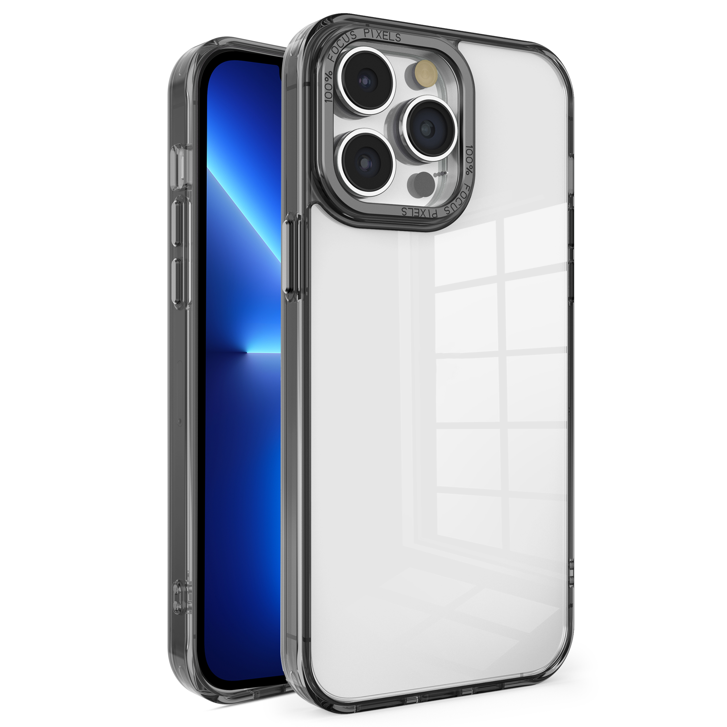 Für Das Iphone 13 Pro Max Crystal Series Rückdeckabdeckung Drop Proof Transparent PC+TPU -telefonhülle - Schwarz, iPhone 13 Pro Max
Für Das Iphone 13 Pro Max Crystal Series Rückdeckabdeckung Drop Proof Transparent PC+TPU -telefonhülle - Schwarz, iPhone 13 Pro Max