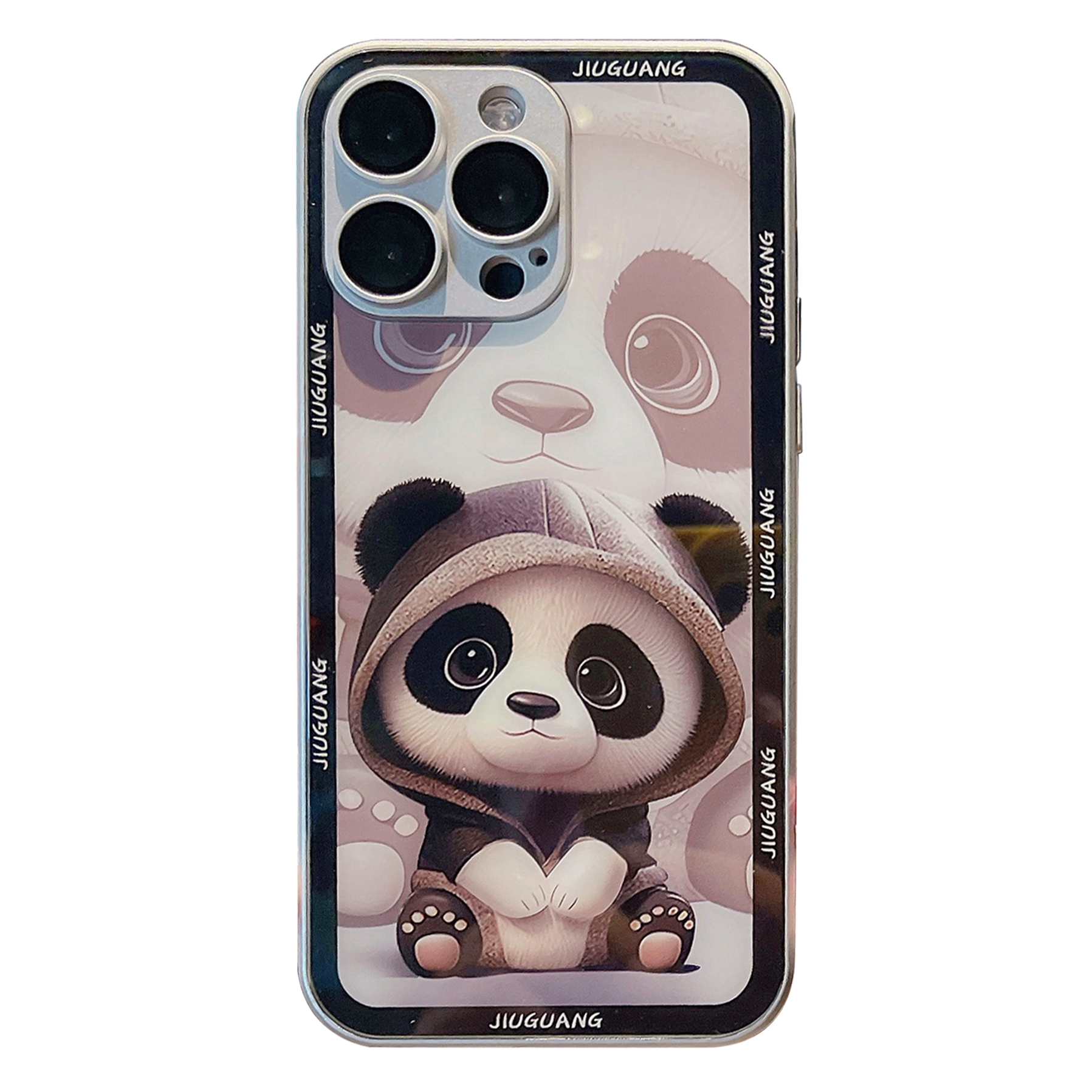 Für Iphone 13 Pro Max Tempered Glass Back Case TPU Frame Panda Muster Telefonabdeckung Mit Objektivschutz - Silver Hoodie Panda, iPhone 13 Pro Max
Für Iphone 13 Pro Max Tempered Glass Back Case TPU Frame Panda Muster Telefonabdeckung Mit Objektivschutz - Silver Hoodie Panda, iPhone 13 Pro Max