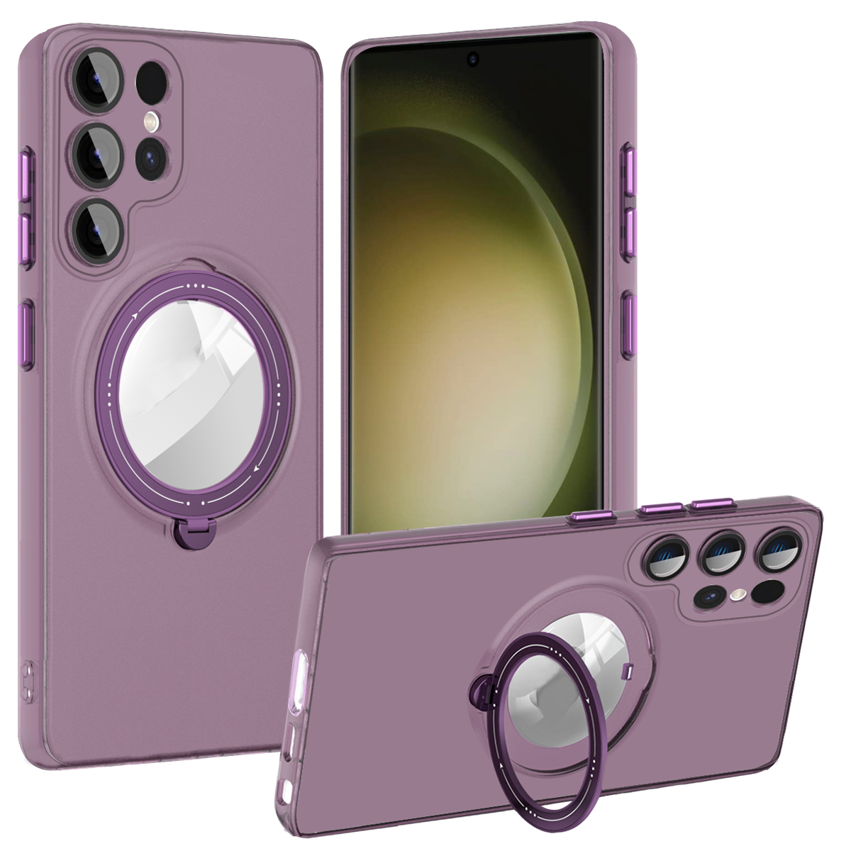 Für Samsung Galaxy S22 Ultra 5G Magnetic Phone Case Konvexe Linsenring -kickstand -pc+tpu -telefonabdeckung - Dunkelviolett, Galaxy S22 Ultra 5G
Für Samsung Galaxy S22 Ultra 5G Magnetic Phone Case Konvexe Linsenring -kickstand -pc+tpu -telefonabdeckung - Dunkelviolett, Galaxy S22 Ultra 5G