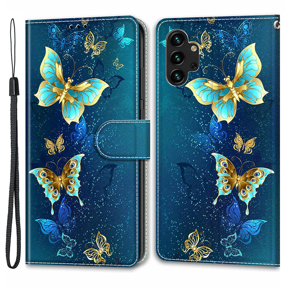 Für Samsung Galaxy A13 4G Stand Card Halter Phone Hülle Muster Drucklederabdeckung Mit Riemen - Zwei Schmetterlinge, Galaxy A13 4G
Für Samsung Galaxy A13 4G Stand Card Halter Phone Hülle Muster Drucklederabdeckung Mit Riemen - Zwei Schmetterlinge, Galaxy A13 4G