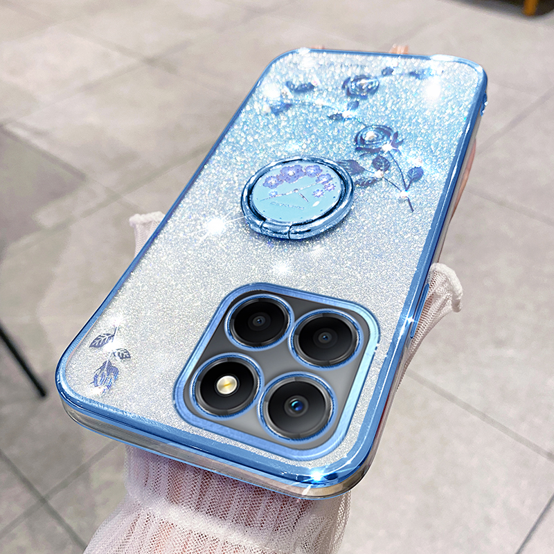 Für Ehre X8 5g / X6 4g / 70 Lite 5G Ring Kickstand TPU -hülle Gradienten Glitzer Blumenmuster Telefonabdeckung - Blau, Honor X8 5G
Für Ehre X8 5g / X6 4g / 70 Lite 5G Ring Kickstand TPU -hülle Gradienten Glitzer Blumenmuster Telefonabdeckung - Blau, Honor X8 5G