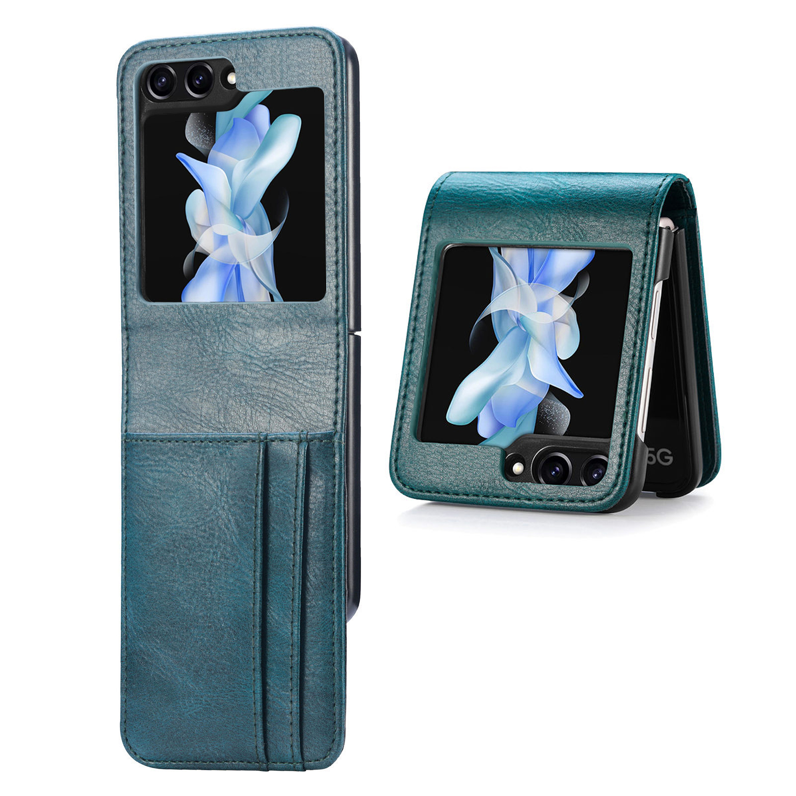 Brieftasche Telefonhülle Für Samsung Galaxy Z Flip5 5G Anti-drogen-pu-leder-pc-telefonschale - Grün, Galaxy Z Flip5 5G
Brieftasche Telefonhülle Für Samsung Galaxy Z Flip5 5G Anti-drogen-pu-leder-pc-telefonschale - Grün, Galaxy Z Flip5 5G
