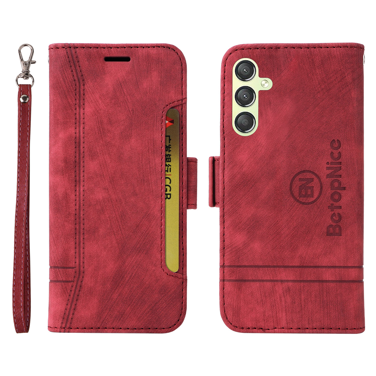 Betopnice 001 Für Samsung Galaxy A24 4G Phone Wallet Stand Hülle Gedruckte Leitung PU Lederabdeckung - Rot, Galaxy A24 4G
Betopnice 001 Für Samsung Galaxy A24 4G Phone Wallet Stand Hülle Gedruckte Leitung PU Lederabdeckung - Rot, Galaxy A24 4G