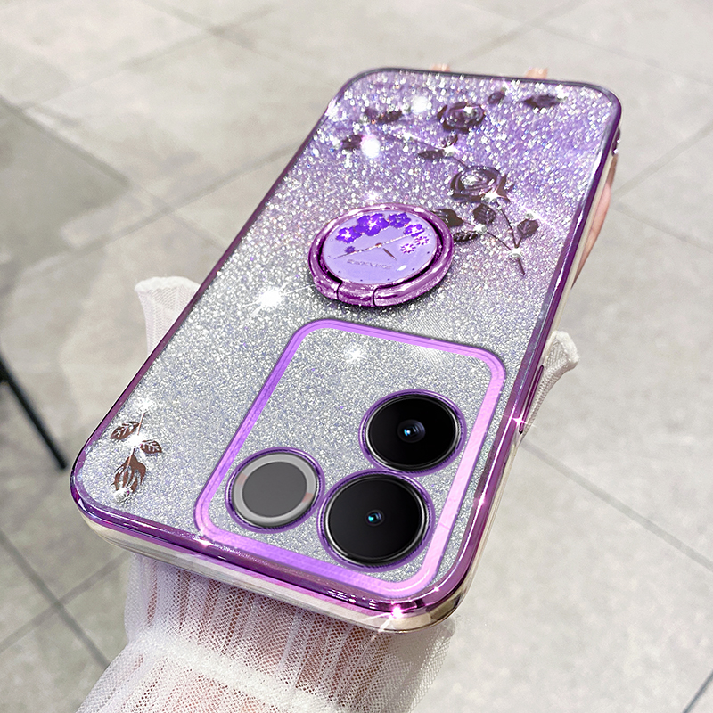 Strassblütenhülle Für Vivo S17e 5G Glitter Gradient Ring Ring Kickstand TPU Cover - Lila, vivo S17e 5G
Strassblütenhülle Für Vivo S17e 5G Glitter Gradient Ring Ring Kickstand TPU Cover - Lila, vivo S17e 5G