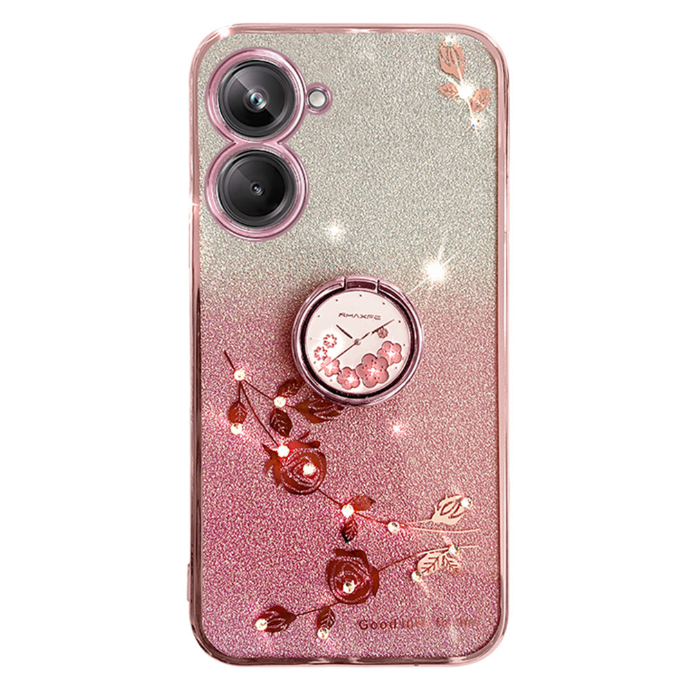 Für Realme 10 Pro 5G Glitzer -gradient TPU Phone Hülle Blume Strass Ring Kickstand Cover - Roségold, Realme 10 Pro 5G
Für Realme 10 Pro 5G Glitzer -gradient TPU Phone Hülle Blume Strass Ring Kickstand Cover - Roségold, Realme 10 Pro 5G