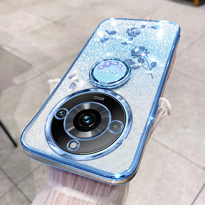 Für Realme 11 Pro+ 5G Strass Blumenring Kickstand Zurück -cover Glitzer -gradient TPU -telefonhülle - Blau, Realme 11 Pro+ 5G
Für Realme 11 Pro+ 5G Strass Blumenring Kickstand Zurück -cover Glitzer -gradient TPU -telefonhülle - Blau, Realme 11 Pro+ 5G