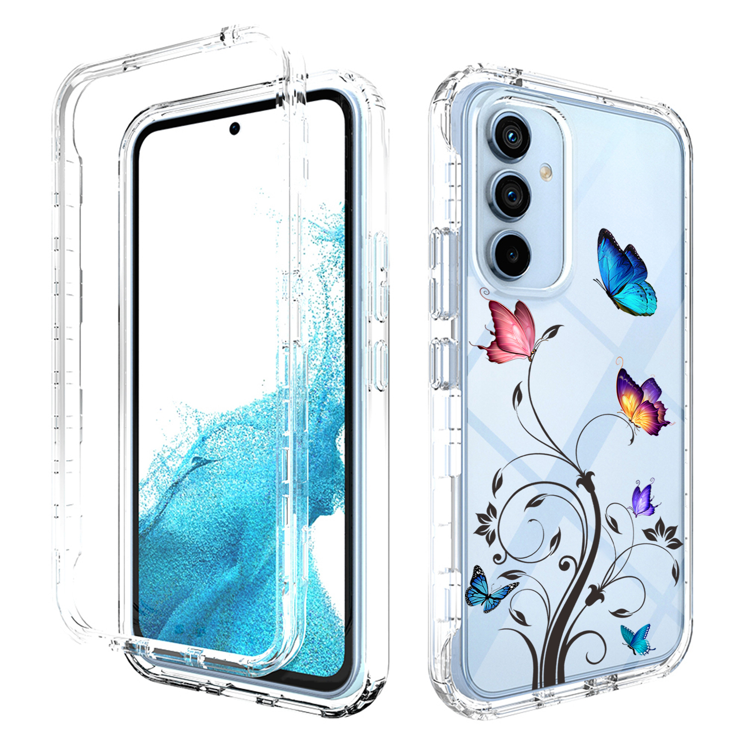 Für Samsung Galaxy A54 5G PC Frame + TPU Transparente Fallmuster-druckabdeckung Drop-proof-abdeckung - Baum Und Schmetterling, Galaxy A54 5G
Für Samsung Galaxy A54 5G PC Frame + TPU Transparente Fallmuster-druckabdeckung Drop-proof-abdeckung - Baum Und Schmetterling, Galaxy A54 5G