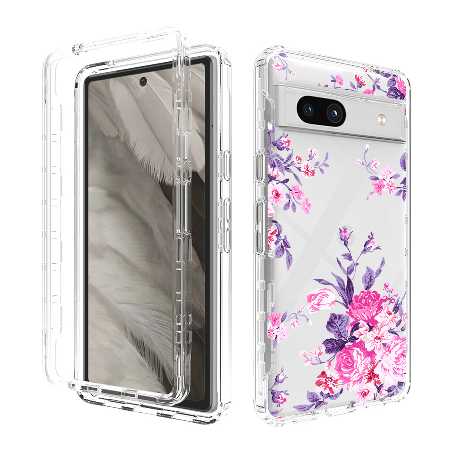 Musterdruckphase Für Google Pixel 7a, PC + TPU Transparentes Telefonabdeckung - Blume, Google Pixel 7a
Musterdruckphase Für Google Pixel 7a, PC + TPU Transparentes Telefonabdeckung - Blume, Google Pixel 7a