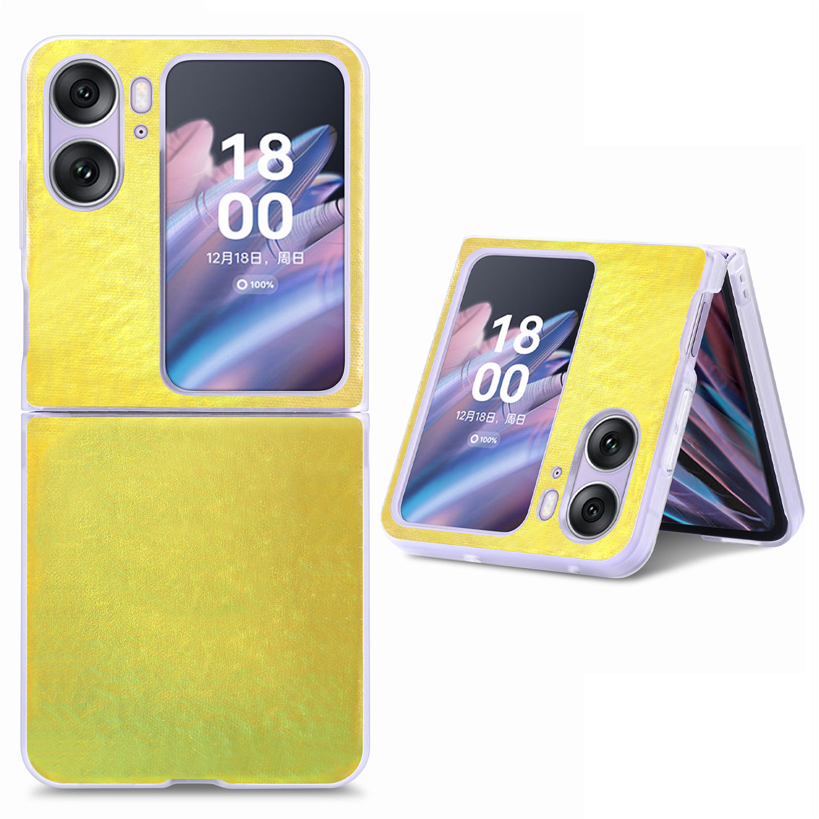 Für Oppo Finden Sie N2 Flip 5G Protective Phone Case Laser Bunte Textur PU Leder Beschichtete PC -rückdecke - Gold, Oppo Find N2 Flip 5G
Für Oppo Finden Sie N2 Flip 5G Protective Phone Case Laser Bunte Textur PU Leder Beschichtete PC -rückdecke - Gold, Oppo Find N2 Flip 5G