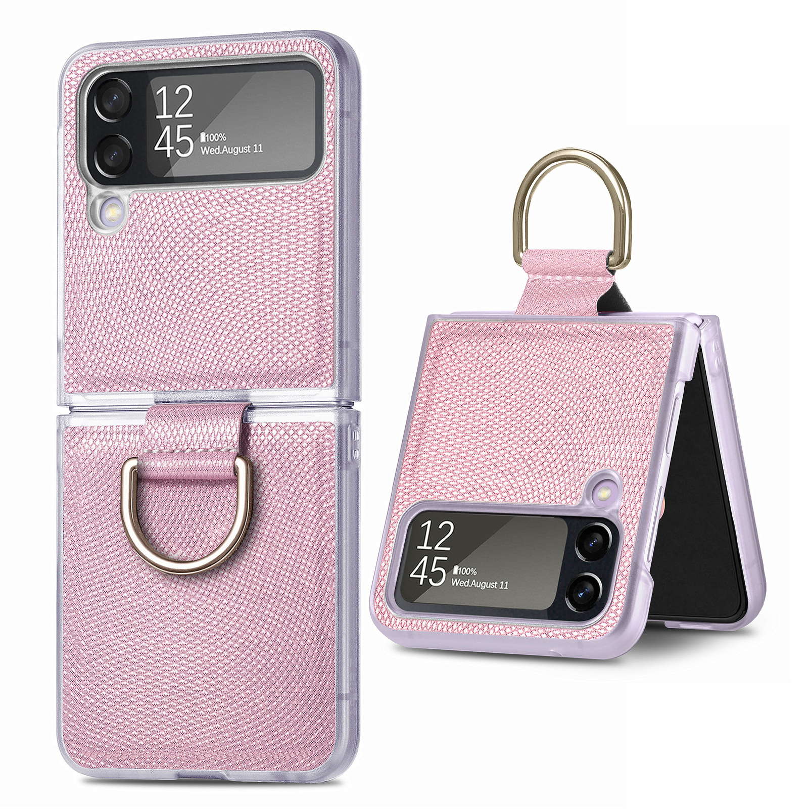 Für Samsung Galaxy Z Flip4 5G Finger Ring Phone Hülle PU -leder -hard -pc -abdeckung - Rosa, Galaxy Z Flip4 5G
Für Samsung Galaxy Z Flip4 5G Finger Ring Phone Hülle PU -leder -hard -pc -abdeckung - Rosa, Galaxy Z Flip4 5G