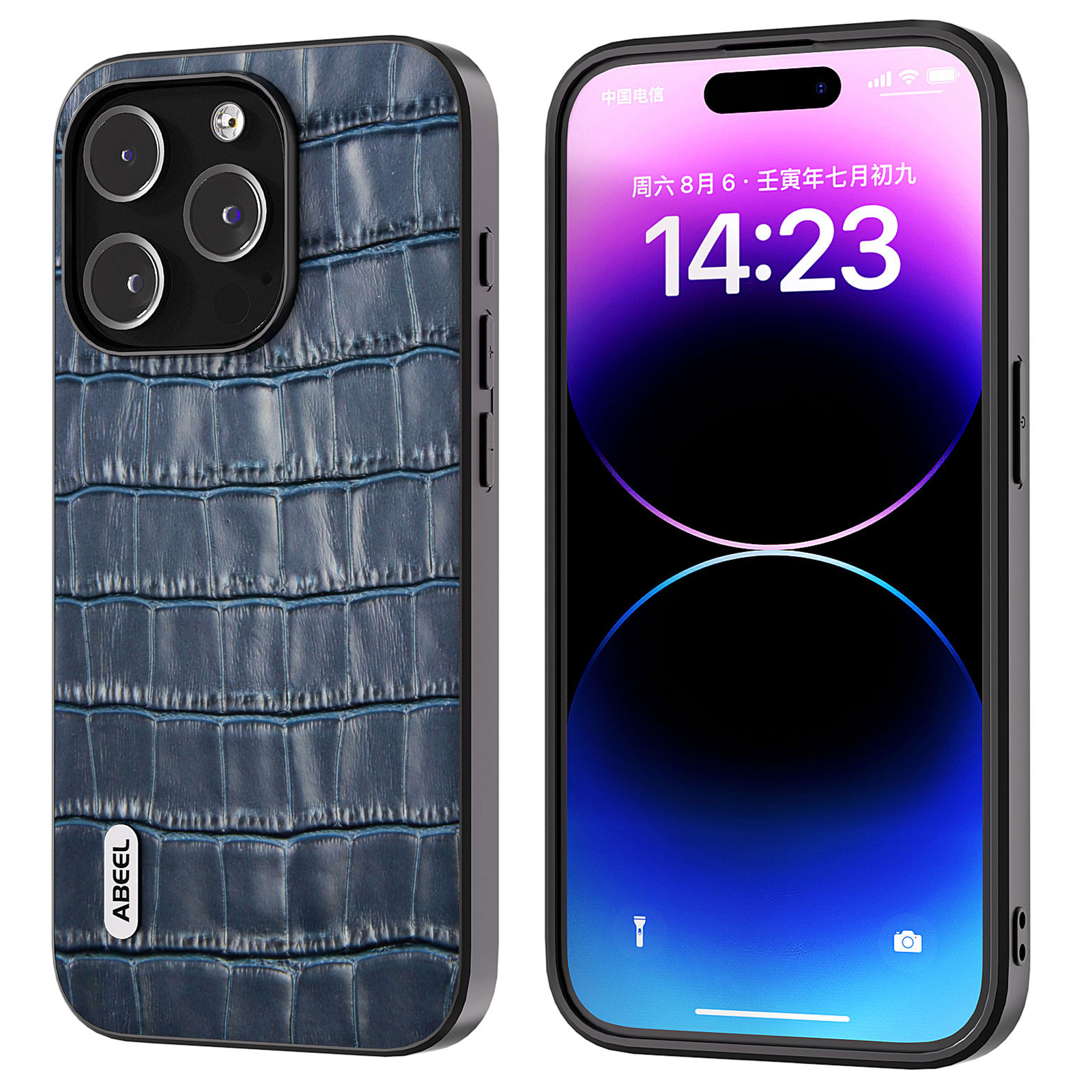 Abeel Für Iphone 15 Pro Crocodile Texture Phone Cover Cowide Leder Beschichtete PC+TPU -schutzhülle - Blau, iPhone 15 Pro
Abeel Für Iphone 15 Pro Crocodile Texture Phone Cover Cowide Leder Beschichtete PC+TPU -schutzhülle - Blau, iPhone 15 Pro