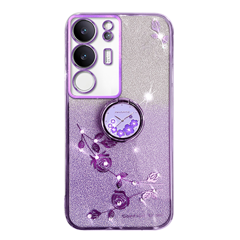 Für Vivo S17 Pro 5G Blumenmuster TPU Phone Case Ring Kick -stance -gradient Glitzer Rückzugsabdeckung - Lila, vivo S17 Pro 5G
Für Vivo S17 Pro 5G Blumenmuster TPU Phone Case Ring Kick -stance -gradient Glitzer Rückzugsabdeckung - Lila, vivo S17 Pro 5G