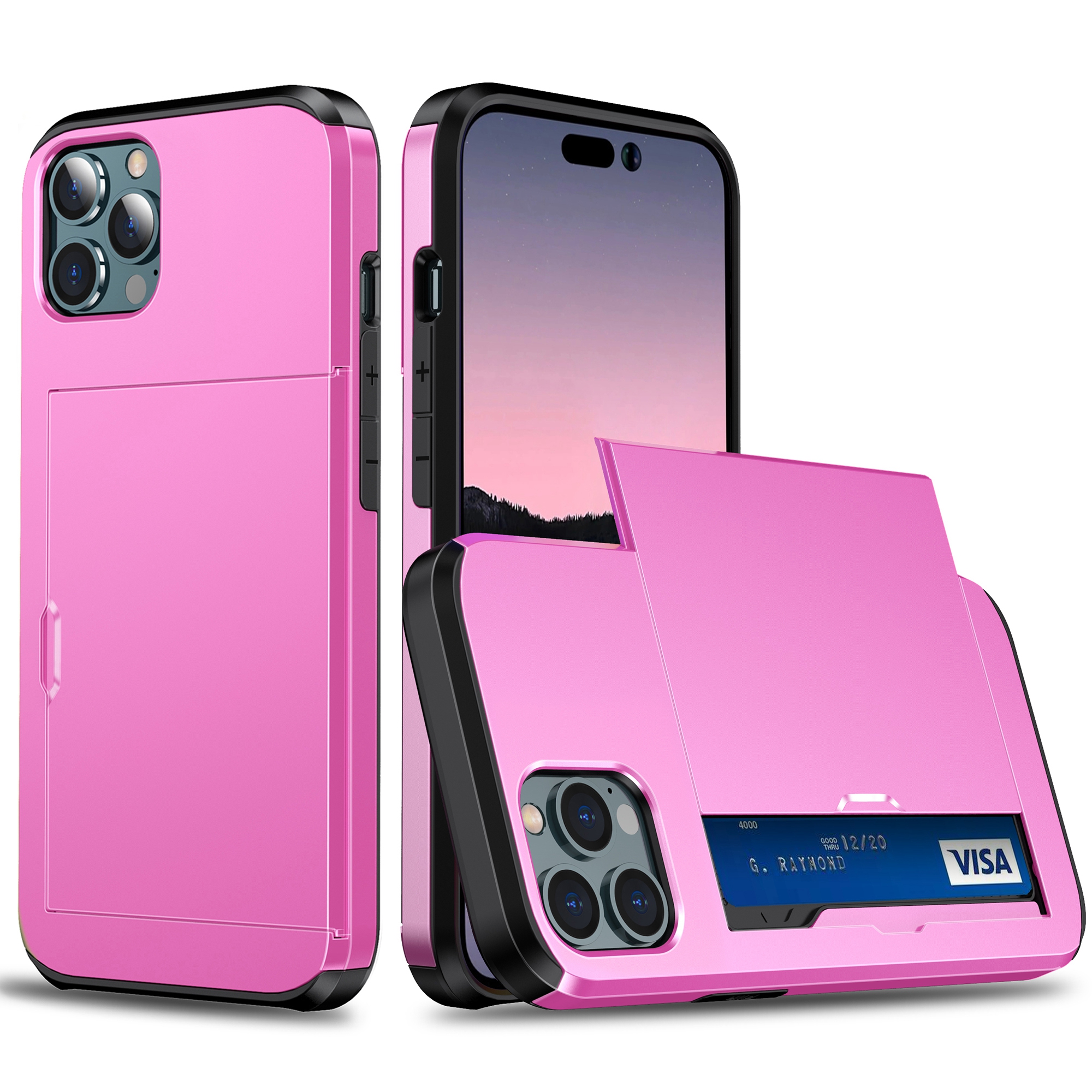 Telefonhülle Mit Dia-kartenhalter Für Iphone 15 Pro Max, Anti-kratzer-tpu + Pc-telefonabdeckung - Rosa, iPhone 15 Pro Max
Telefonhülle Mit Dia-kartenhalter Für Iphone 15 Pro Max, Anti-kratzer-tpu + Pc-telefonabdeckung - Rosa, iPhone 15 Pro Max