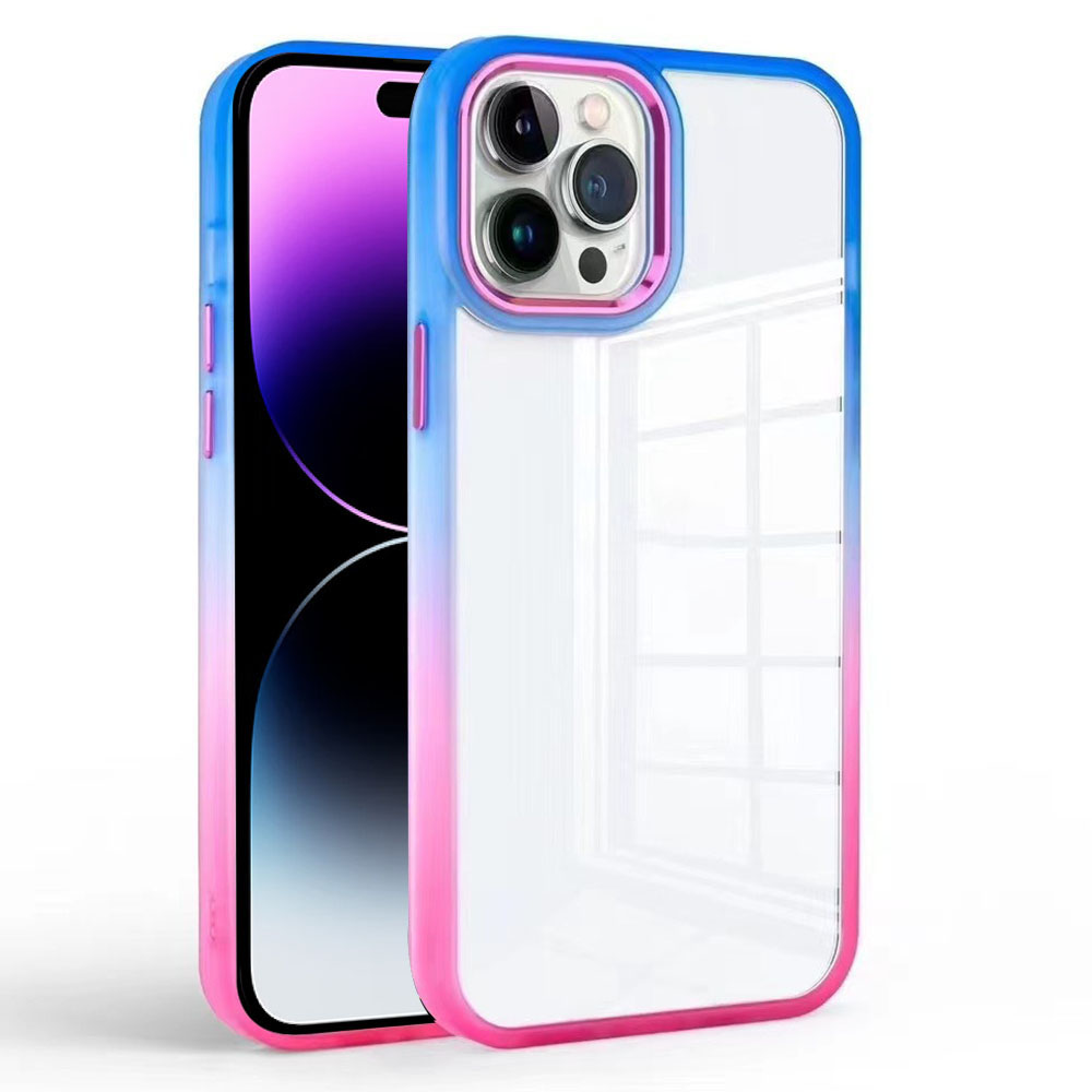 Für Iphone 14 Pro Clear Back Phone Cover TPU+PC Gradient Anti-drop-hülle - Dunkelblau+rose, iPhone 14 Pro
Für Iphone 14 Pro Clear Back Phone Cover TPU+PC Gradient Anti-drop-hülle - Dunkelblau+rose, iPhone 14 Pro