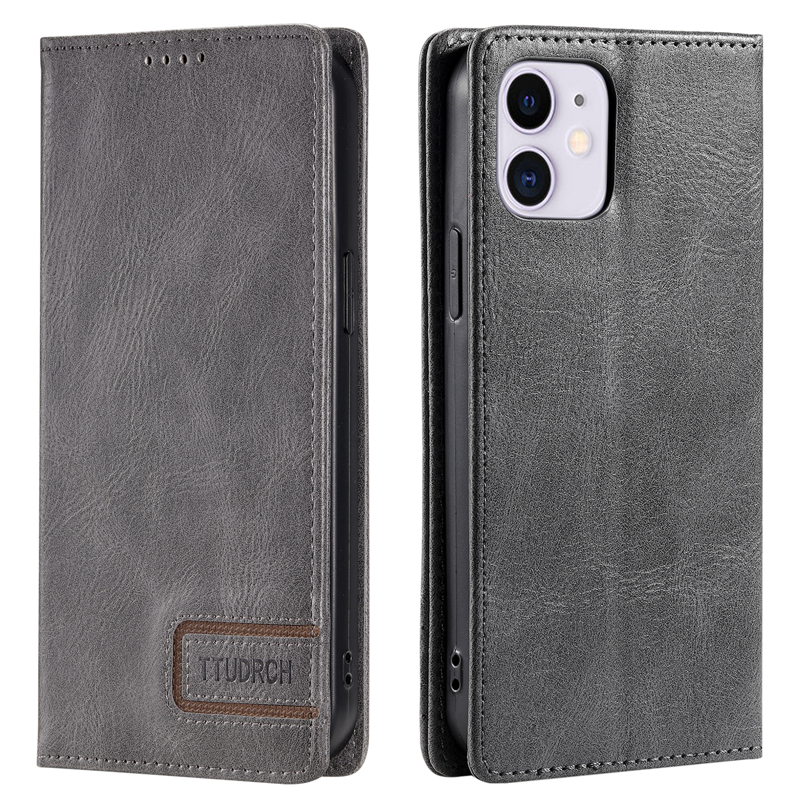 Ttudrch Style 007 RFID Blockierende PU -lederhülle Für Iphone 12 Stand Wallet Telefonabdeckung - Grau, iPhone 12 mini
Ttudrch Style 007 RFID Blockierende PU -lederhülle Für Iphone 12 Stand Wallet Telefonabdeckung - Grau, iPhone 12 mini