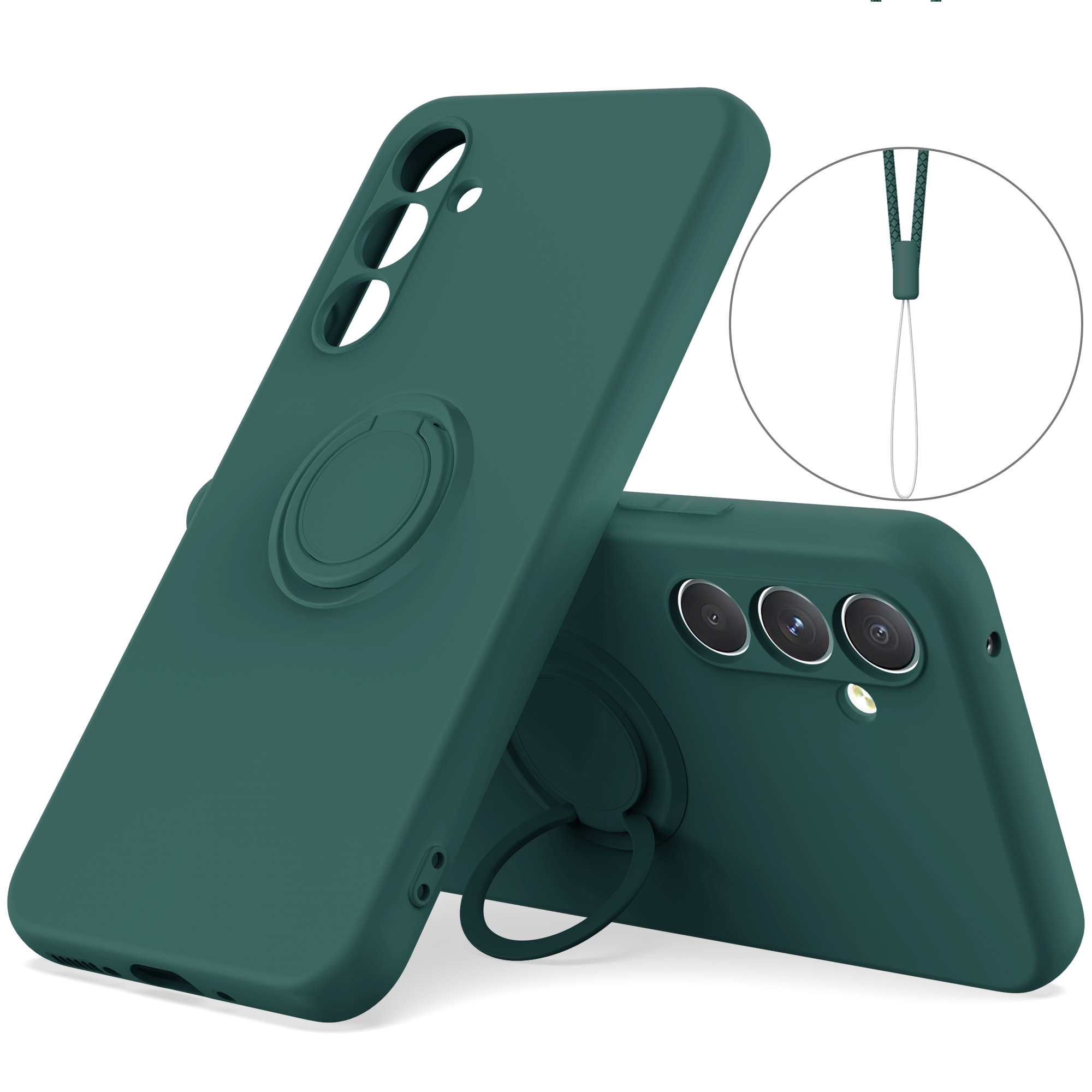 Für Samsung Galaxy A34 5G Flüssiges Silikon -schutzhülle Mit Handgelenk Seil - Schwarzgrün, Galaxy A34 5G
Für Samsung Galaxy A34 5G Flüssiges Silikon -schutzhülle Mit Handgelenk Seil - Schwarzgrün, Galaxy A34 5G