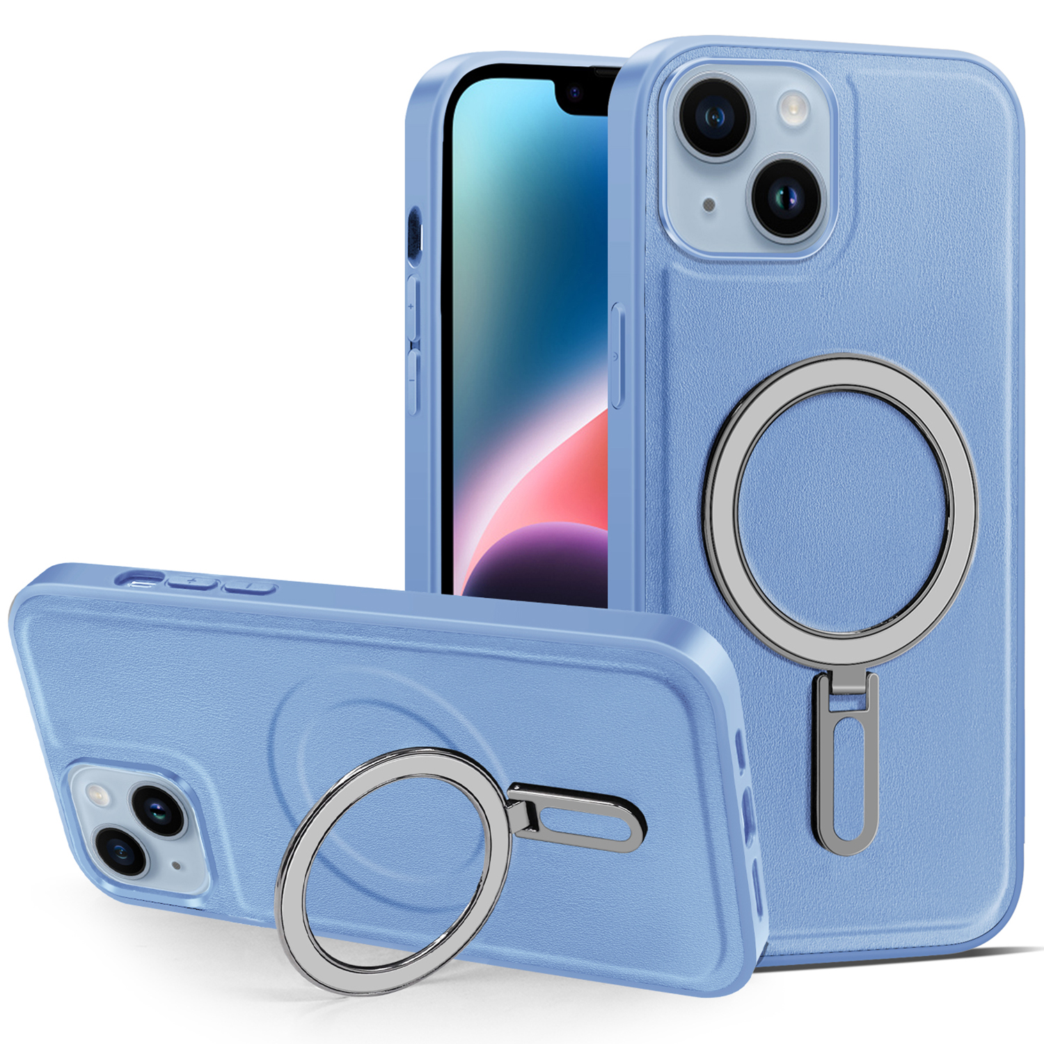 Für Das Iphone 14 Plus Magnetic Phone Case PU Lederbeschichtete PC+TPU -kickstand -cover - Baby Blau, iPhone 14 Plus
Für Das Iphone 14 Plus Magnetic Phone Case PU Lederbeschichtete PC+TPU -kickstand -cover - Baby Blau, iPhone 14 Plus
