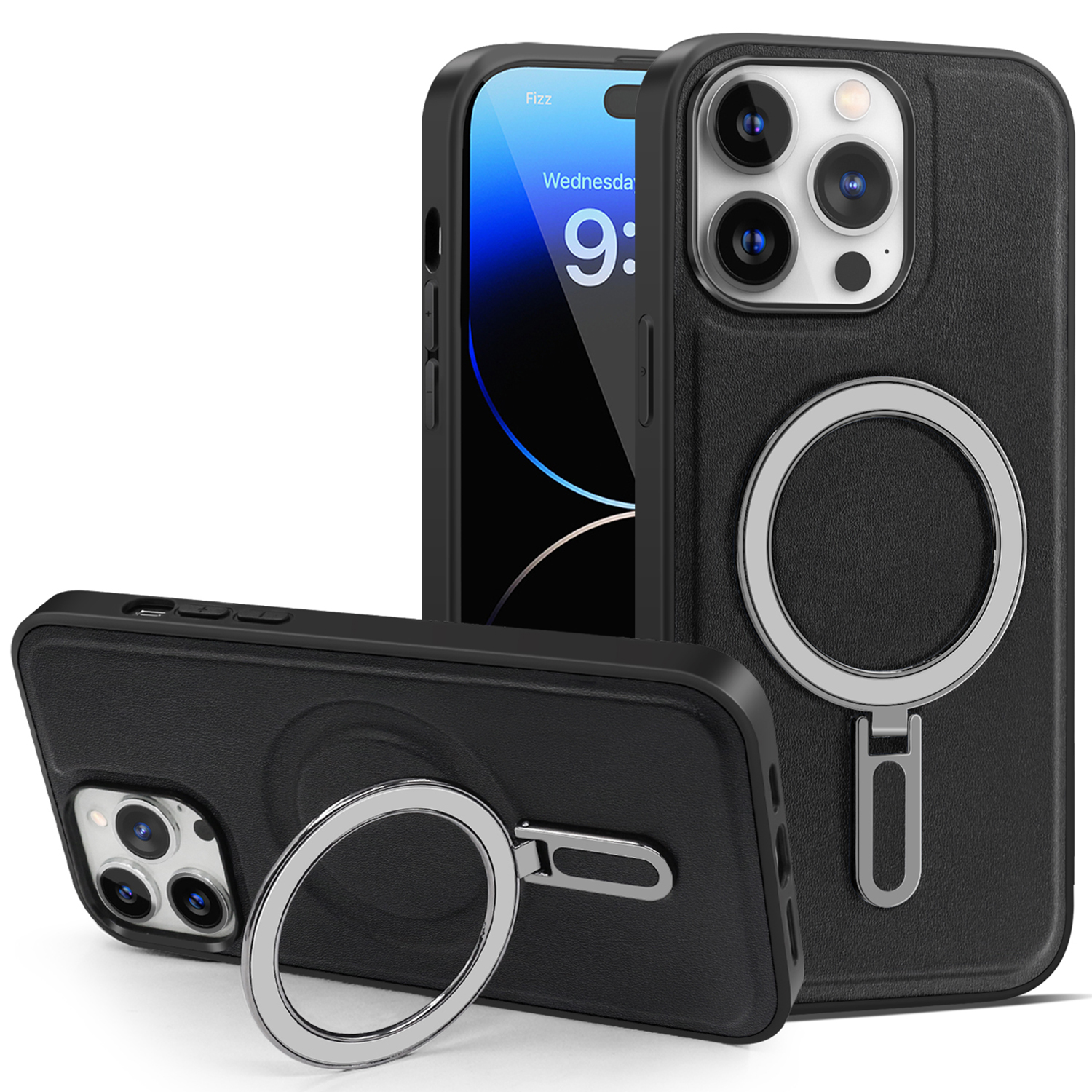 Für Das Iphone 14 Pro Max Kickstand Phone Hülle Deckung Anti-Scratch Pu-leder-pc+tpu-magnetabdeckung - Schwarz, iPhone 14 Pro Max
Für Das Iphone 14 Pro Max Kickstand Phone Hülle Deckung Anti-Scratch Pu-leder-pc+tpu-magnetabdeckung - Schwarz, iPhone 14 Pro Max