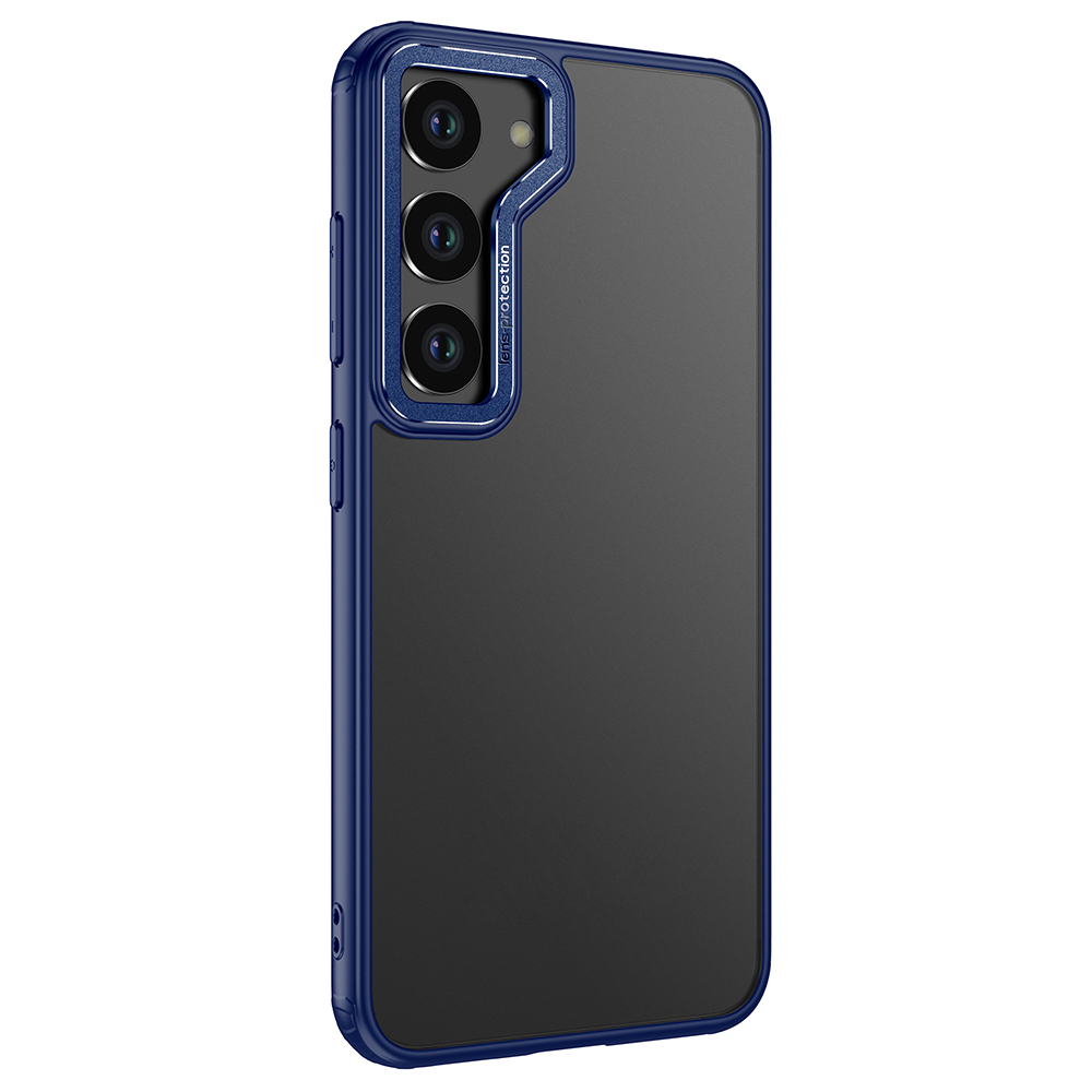 Für Samsung Galaxy S23 Clear Phone Deckung PC + TPU -metalllinsen -rahmenschutzhülle - Blau, Galaxy S23
Für Samsung Galaxy S23 Clear Phone Deckung PC + TPU -metalllinsen -rahmenschutzhülle - Blau, Galaxy S23
