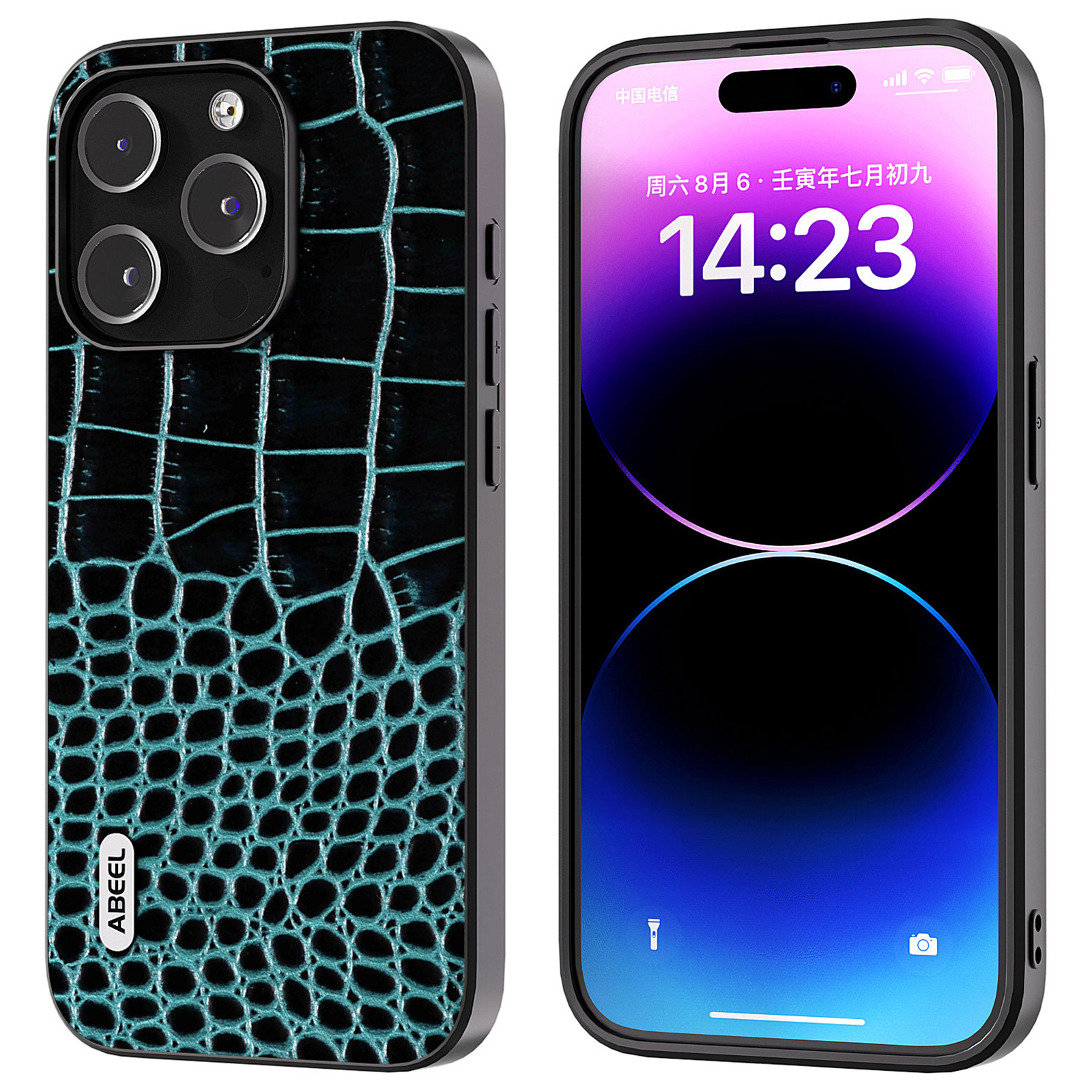 Abeel Für Iphone 15 Pro Max Phone Case Echte Kuhleder+pc+tpu -krokodil -texturabdeckung - Blau, iPhone 15 Pro Max
Abeel Für Iphone 15 Pro Max Phone Case Echte Kuhleder+pc+tpu -krokodil -texturabdeckung - Blau, iPhone 15 Pro Max