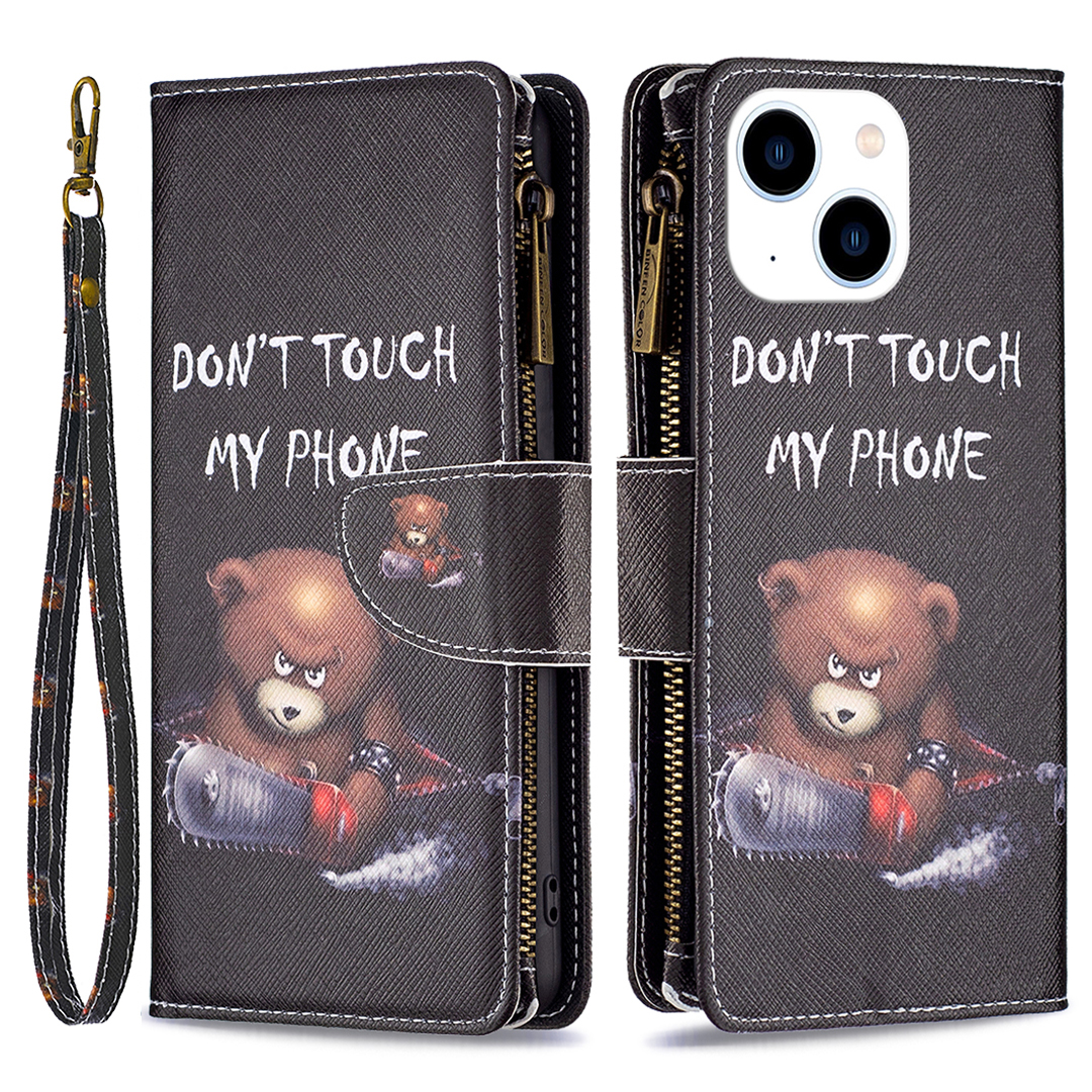 BF03 PU Leder Reißverschluss Pocket Phone Hülle Für Iphone 15, Musterdruckstillschriftenabdeckung - Tragen, iPhone 15
BF03 PU Leder Reißverschluss Pocket Phone Hülle Für Iphone 15, Musterdruckstillschriftenabdeckung - Tragen, iPhone 15