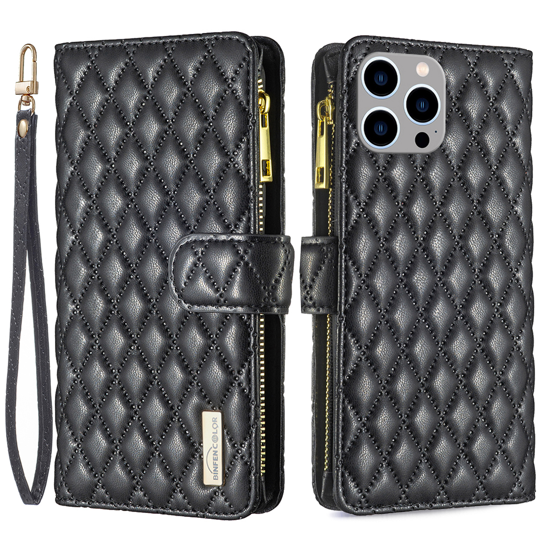 Binfen Color BF Style-15 Für Iphone 15 Pro Reißverschluss Pocket Pocket Case Wallet Phone Stand Shell Lederabdeckung - Schwarz, iPhone 15 Pro
Binfen Color BF Style-15 Für Iphone 15 Pro Reißverschluss Pocket Pocket Case Wallet Phone Stand Shell Lederabdeckung - Schwarz, iPhone 15 Pro
