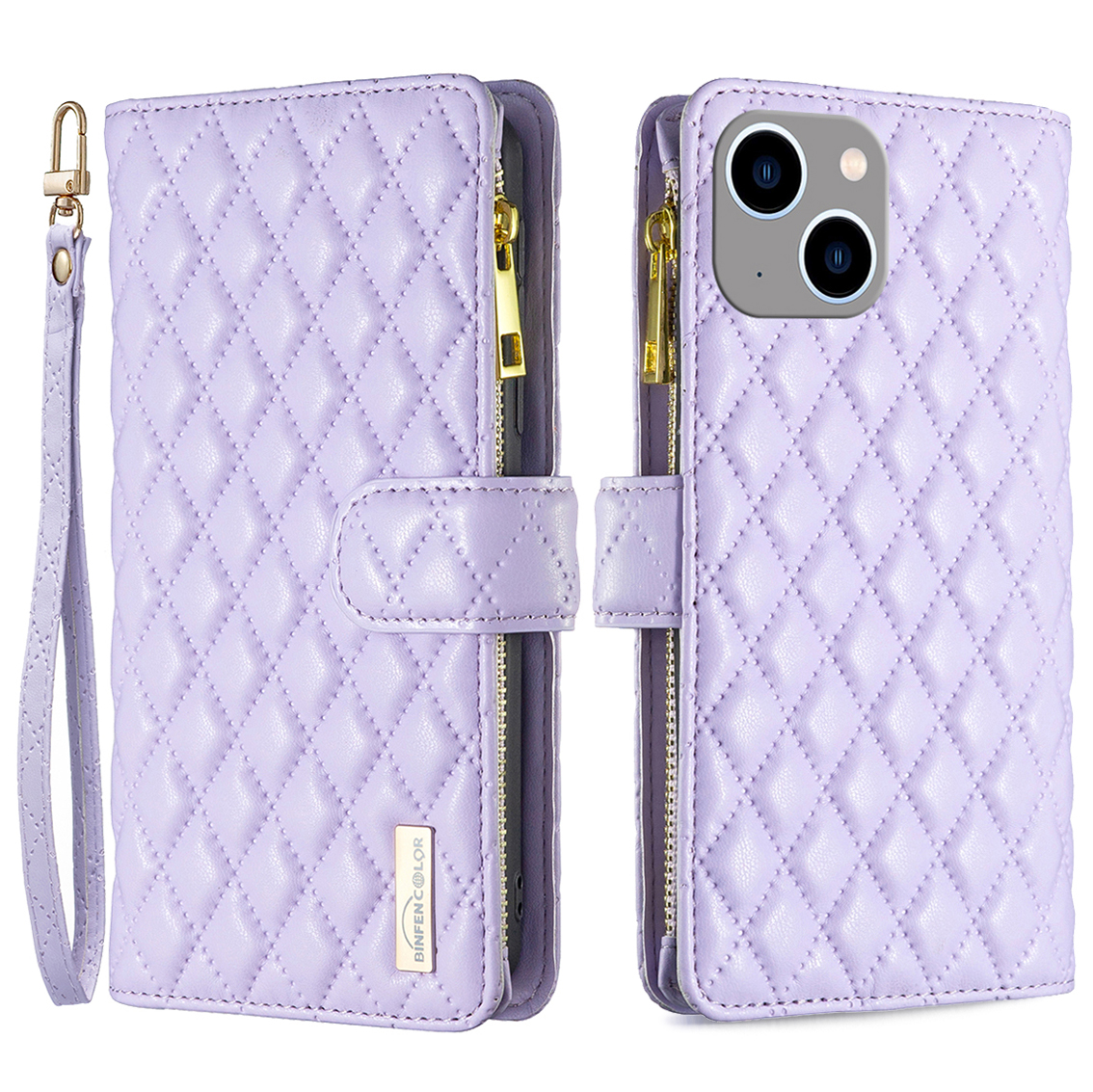 Binfen Color BF Style-15 Für Iphone 15 Plus Flip Hülle Reißverschluss Pocket Wallet Phone Ständer Pu-lederabdeckung - Lila, iPhone 15 Plus
Binfen Color BF Style-15 Für Iphone 15 Plus Flip Hülle Reißverschluss Pocket Wallet Phone Ständer Pu-lederabdeckung - Lila, iPhone 15 Plus