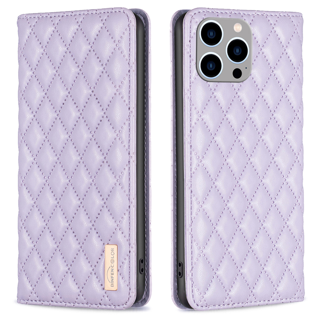 Binfen Color BF Style-16 Für Iphone 15 Pro Max PU Leder Flip Ständer Cover-kartenhalter Telefon Hülle - Lila, iPhone 15 Pro Max 
Binfen Color BF Style-16 Für Iphone 15 Pro Max PU Leder Flip Ständer Cover-kartenhalter Telefon Hülle - Lila, iPhone 15 Pro Max
